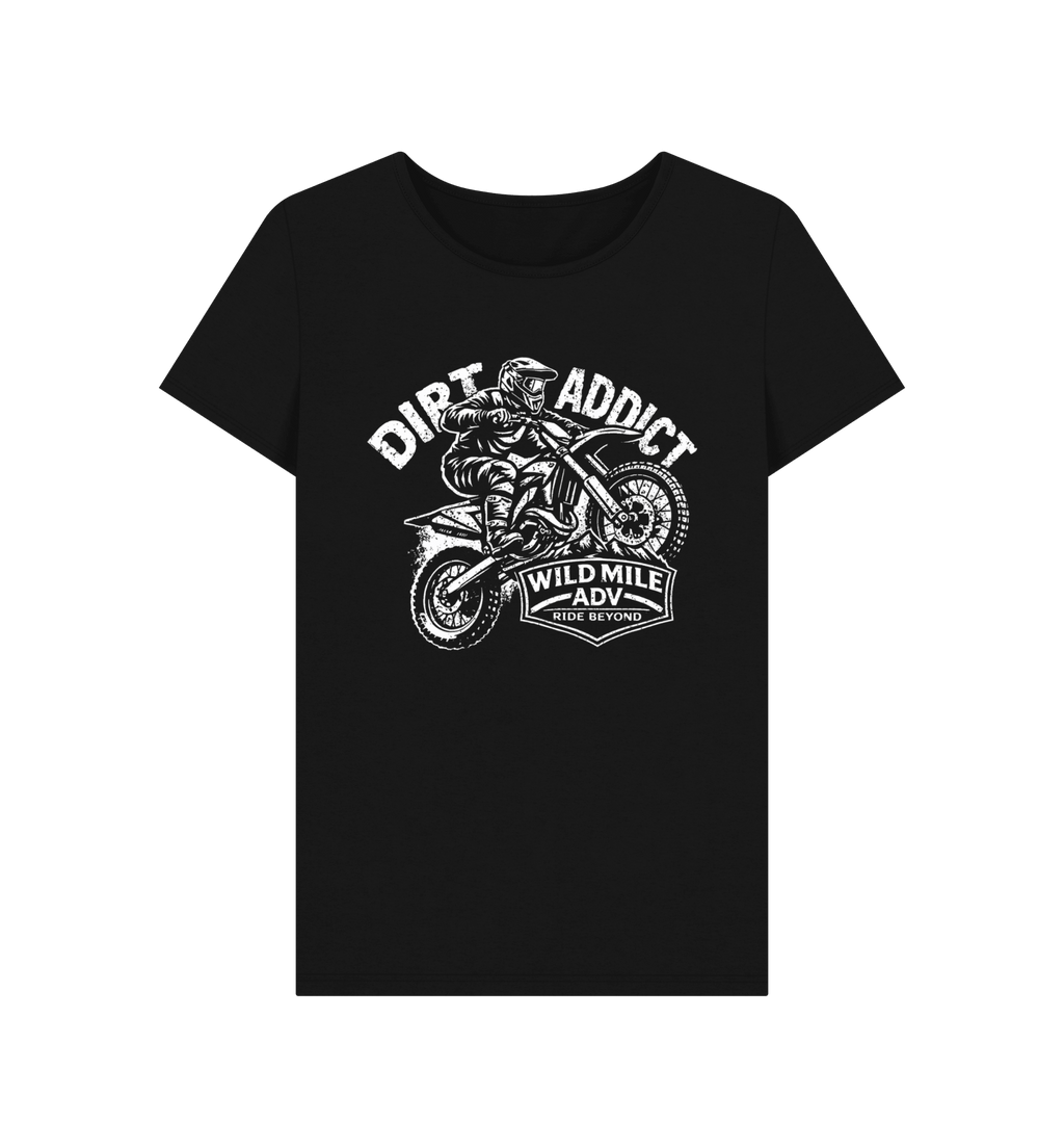 WMADV - Womens Dirt Addict CrewTee - Wild Mile ADVPrinted T-shirt