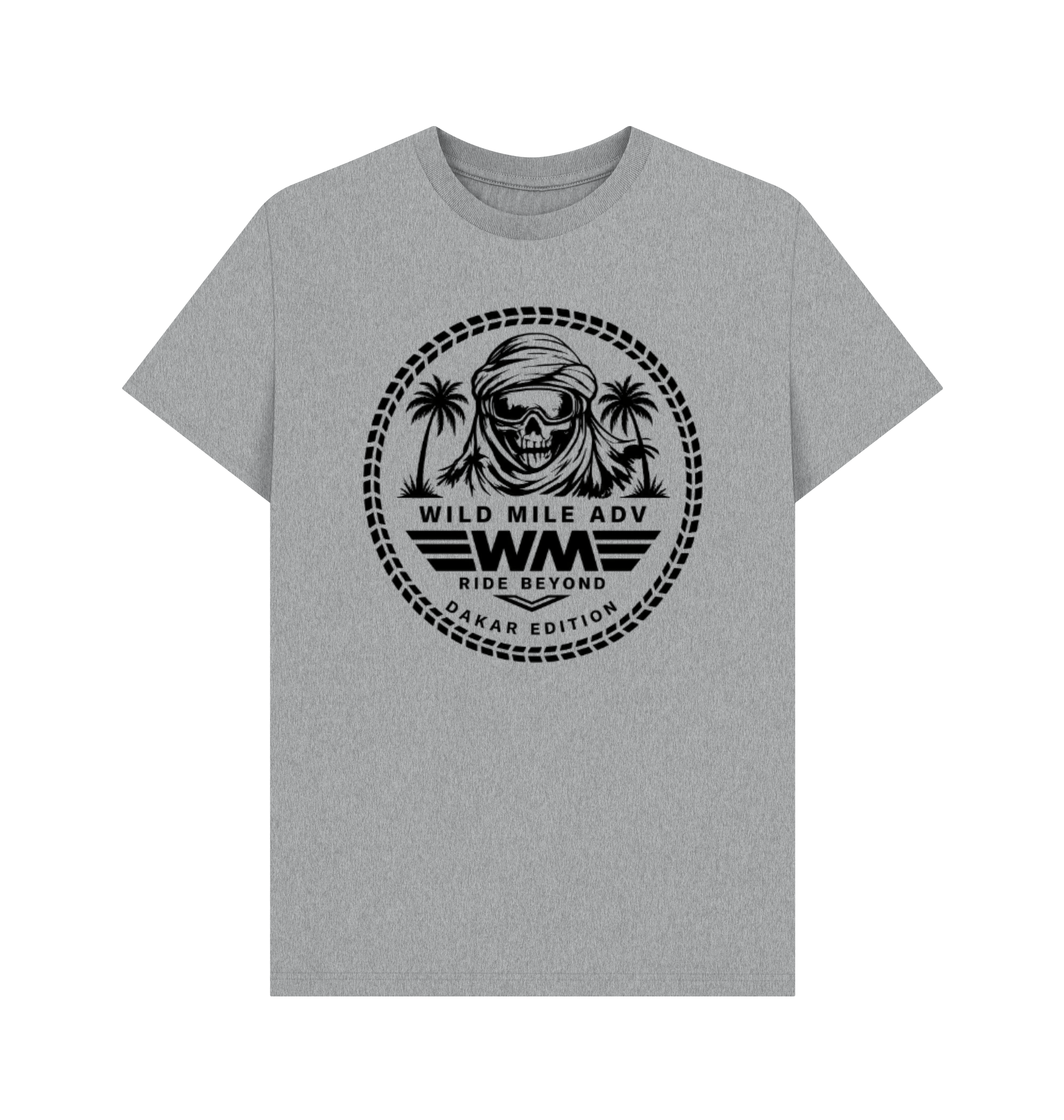 Athletic Grey Printed T-shirt Front