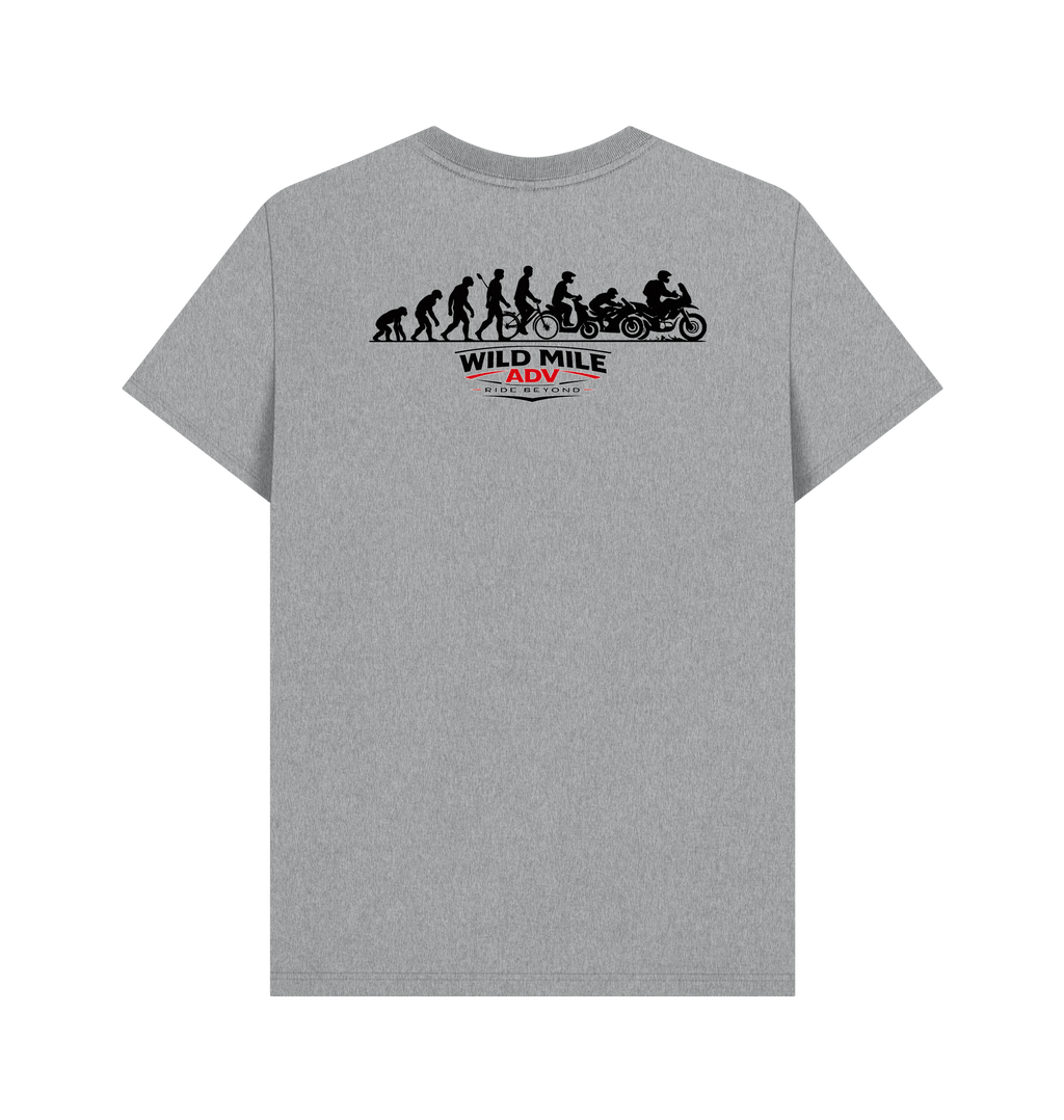 Athletic Grey Printed T-shirt Back