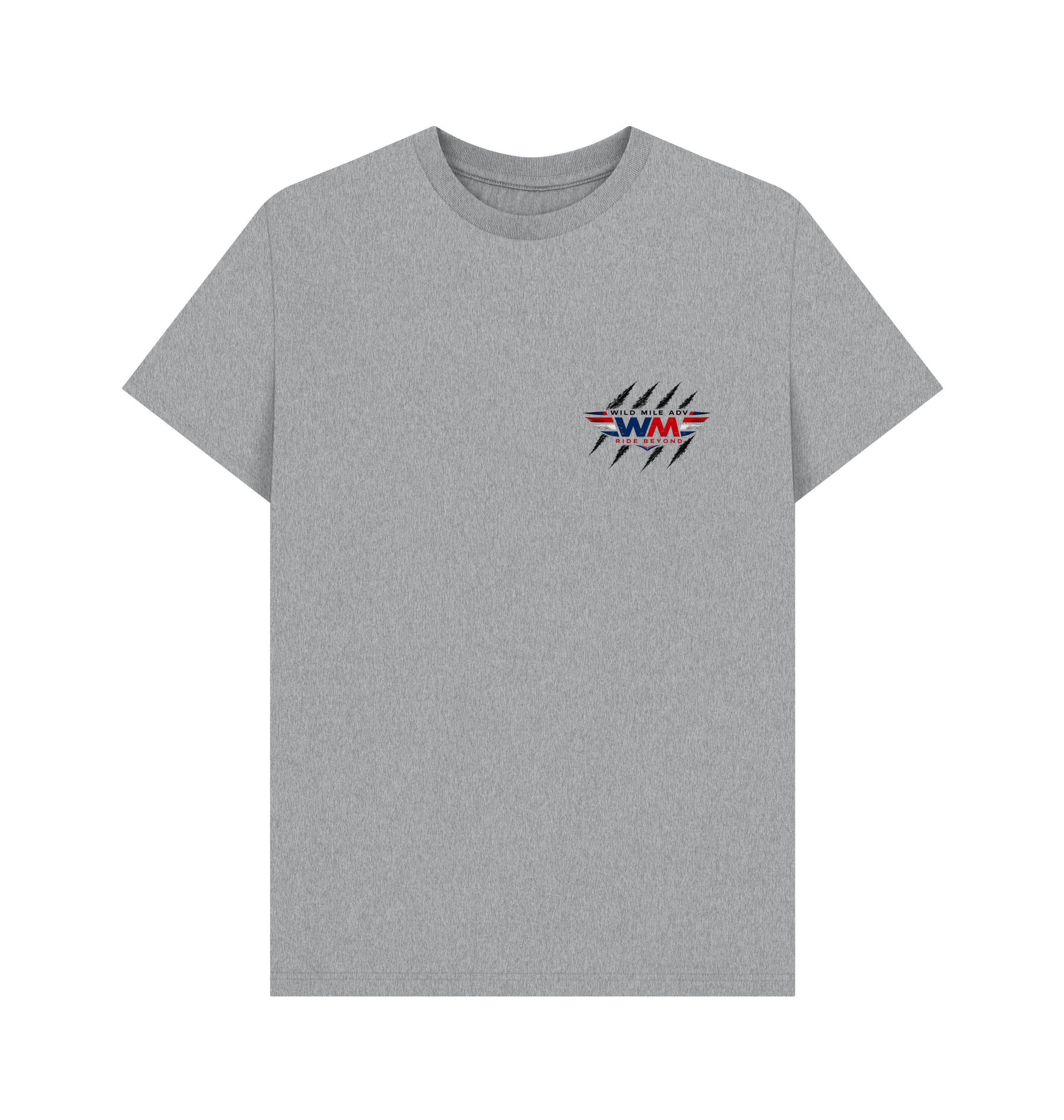 Athletic Grey Printed T-shirt Front