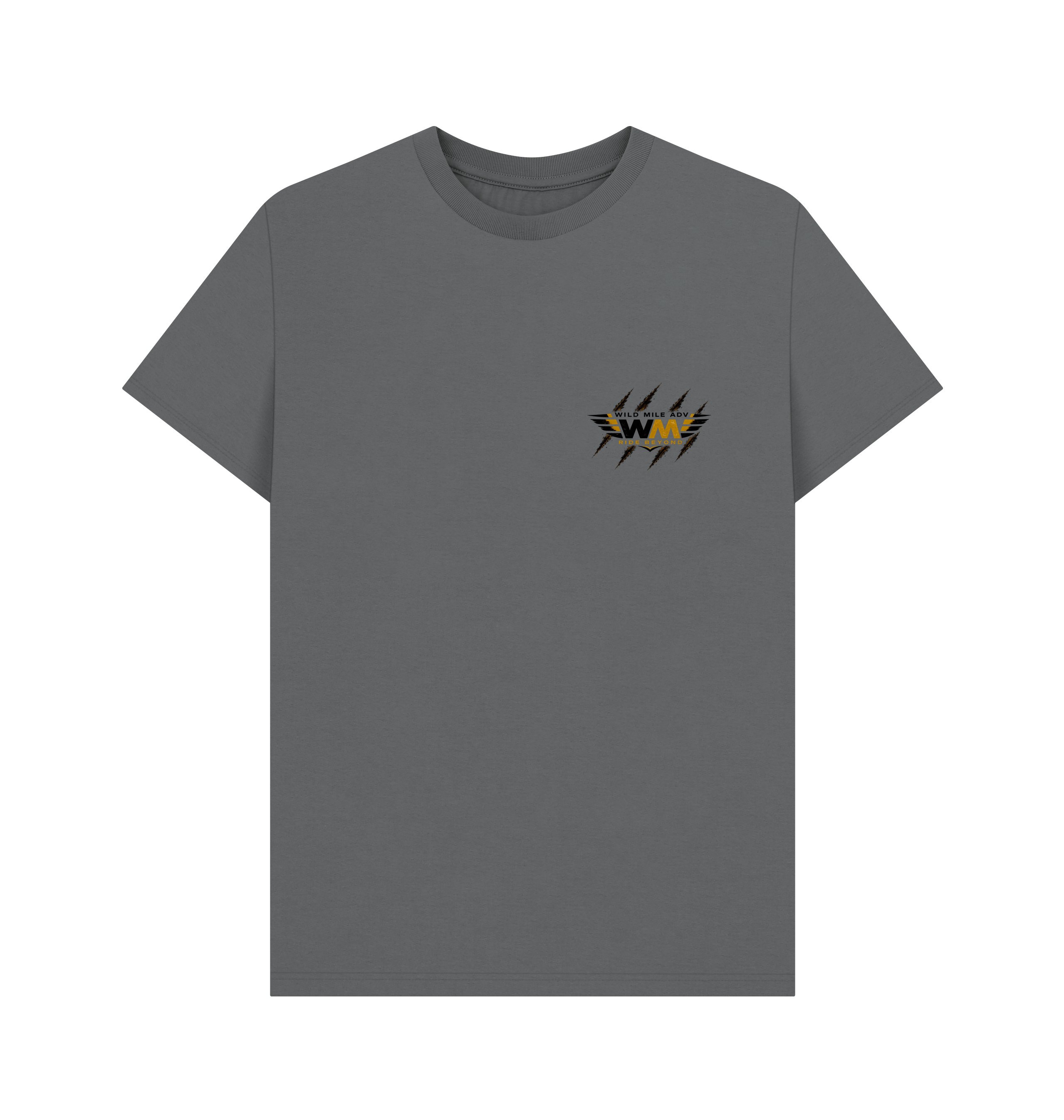 Slate Grey Printed T-shirt Front