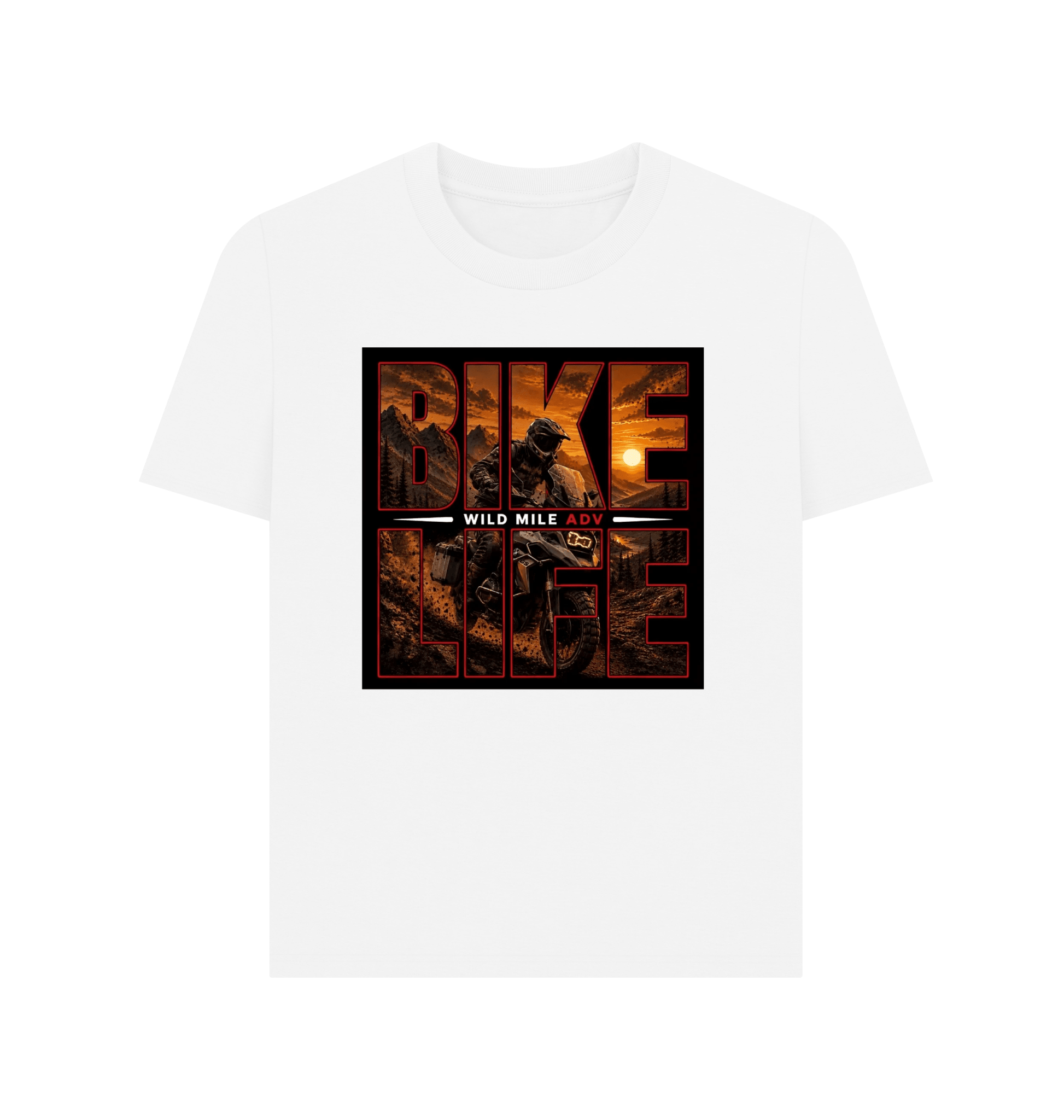 WMADV - Women's Bike Life Tee - Wild Mile ADVPrinted T-shirt