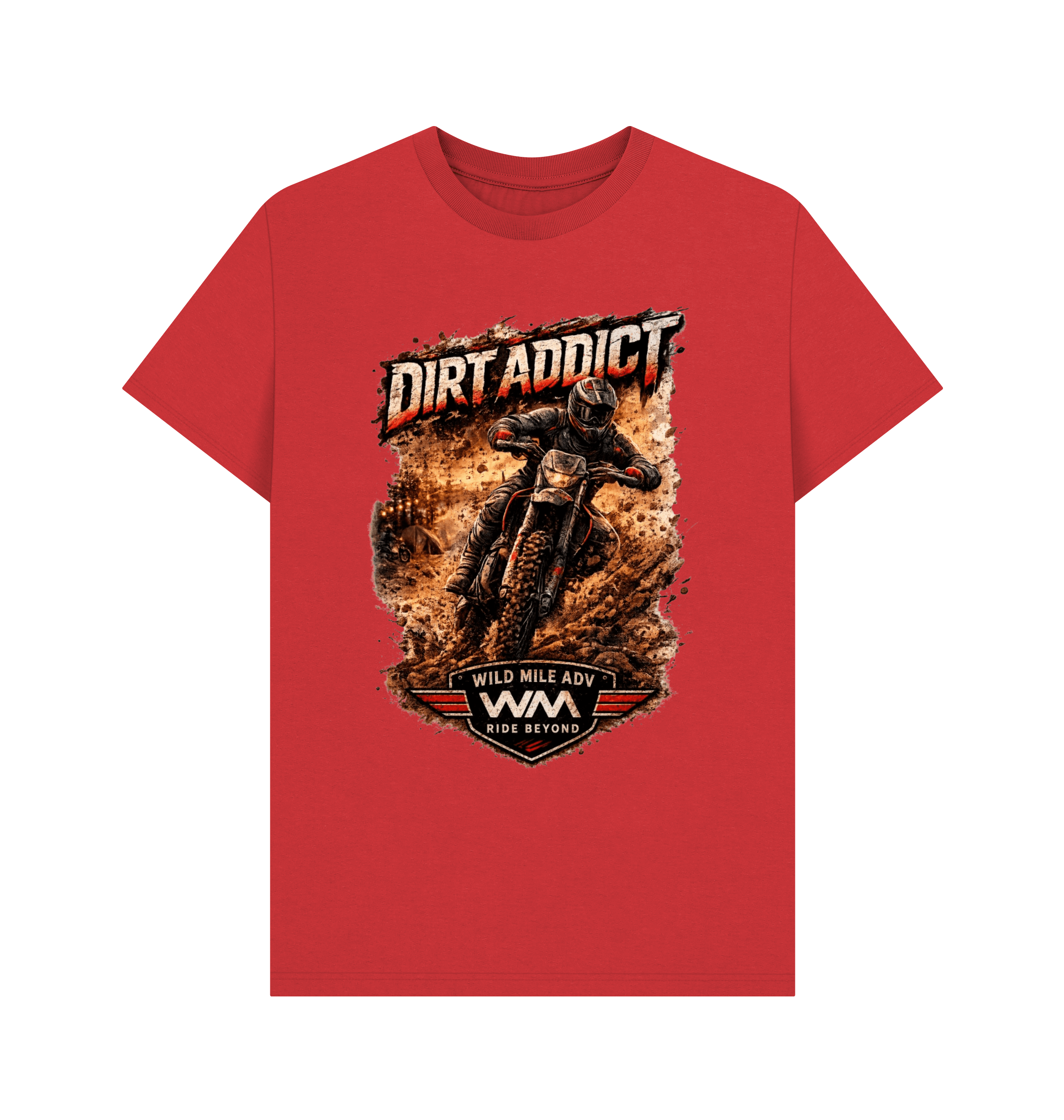 Red Printed T-shirt Front