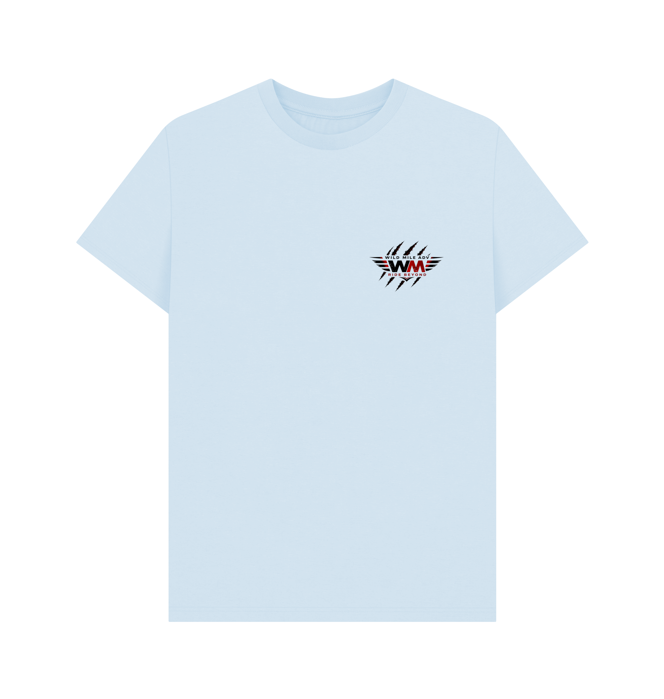 Sky Blue Printed T-shirt Front