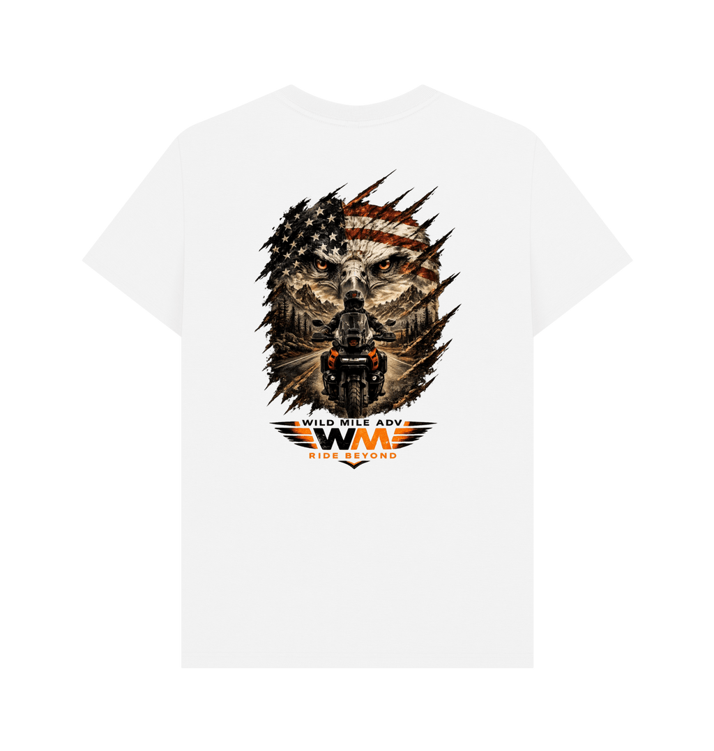 White Printed T-shirt Back