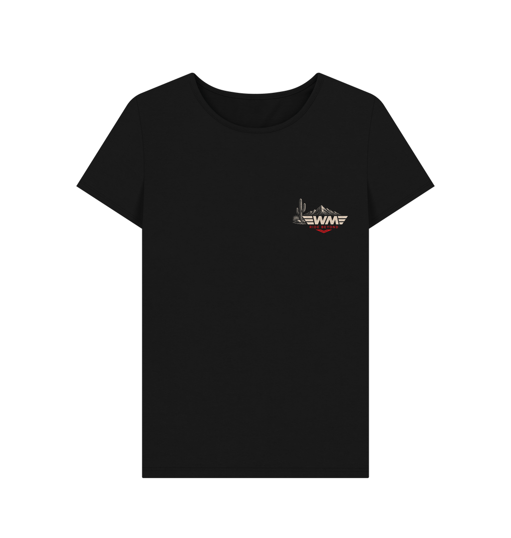Black Printed T-shirt Front