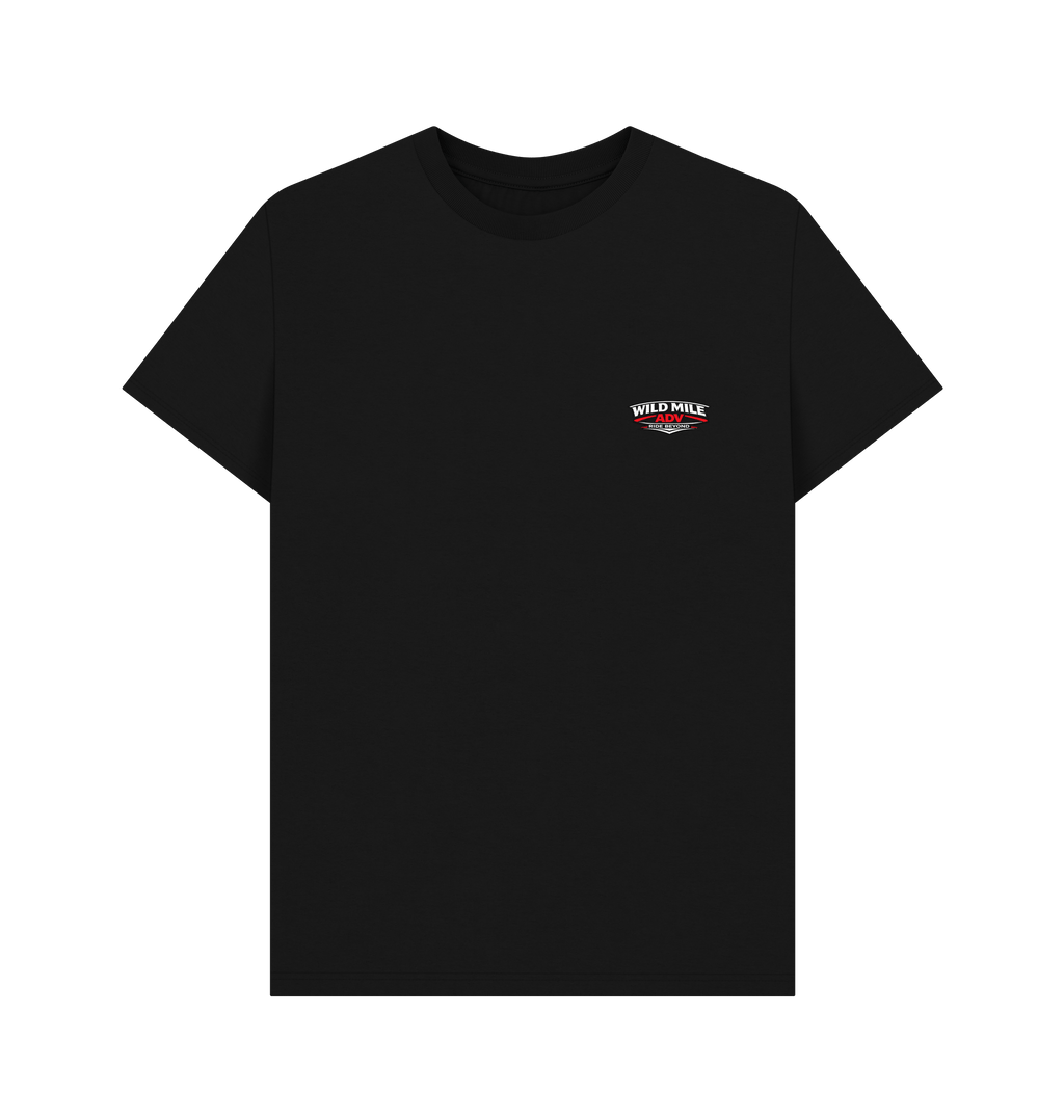 Black Printed T-shirt Front
