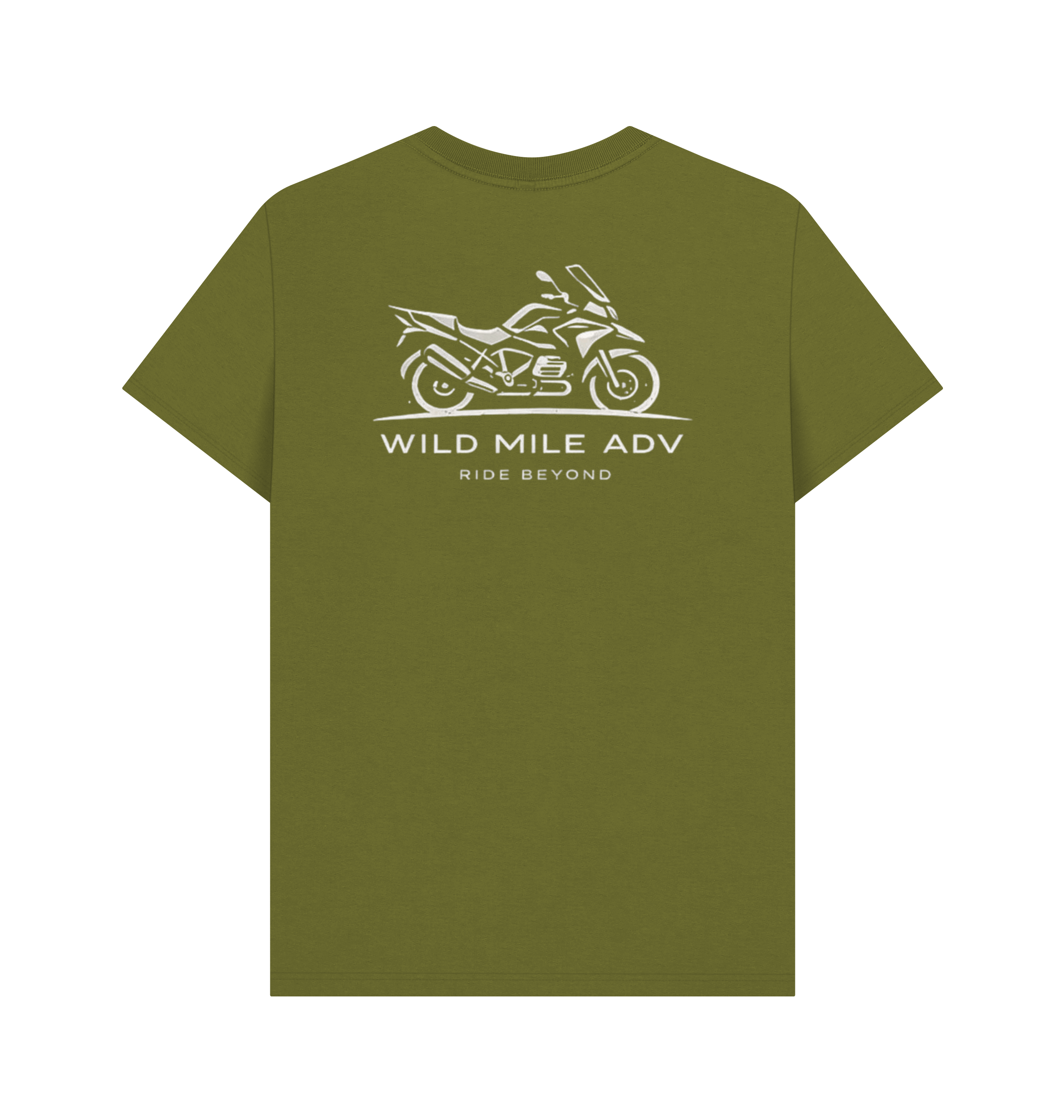 Moss Green Printed T-shirt Back