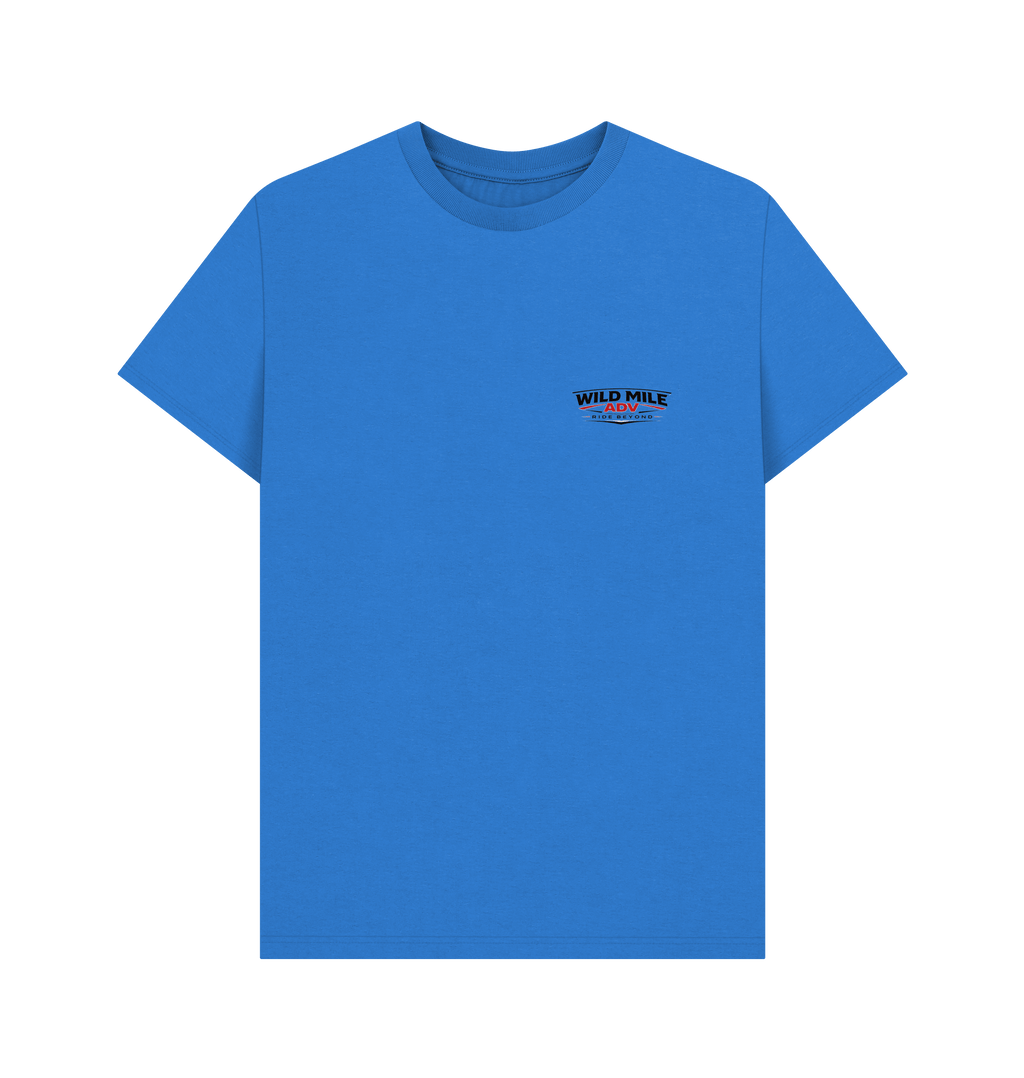 Bright Blue Printed T-shirt Front