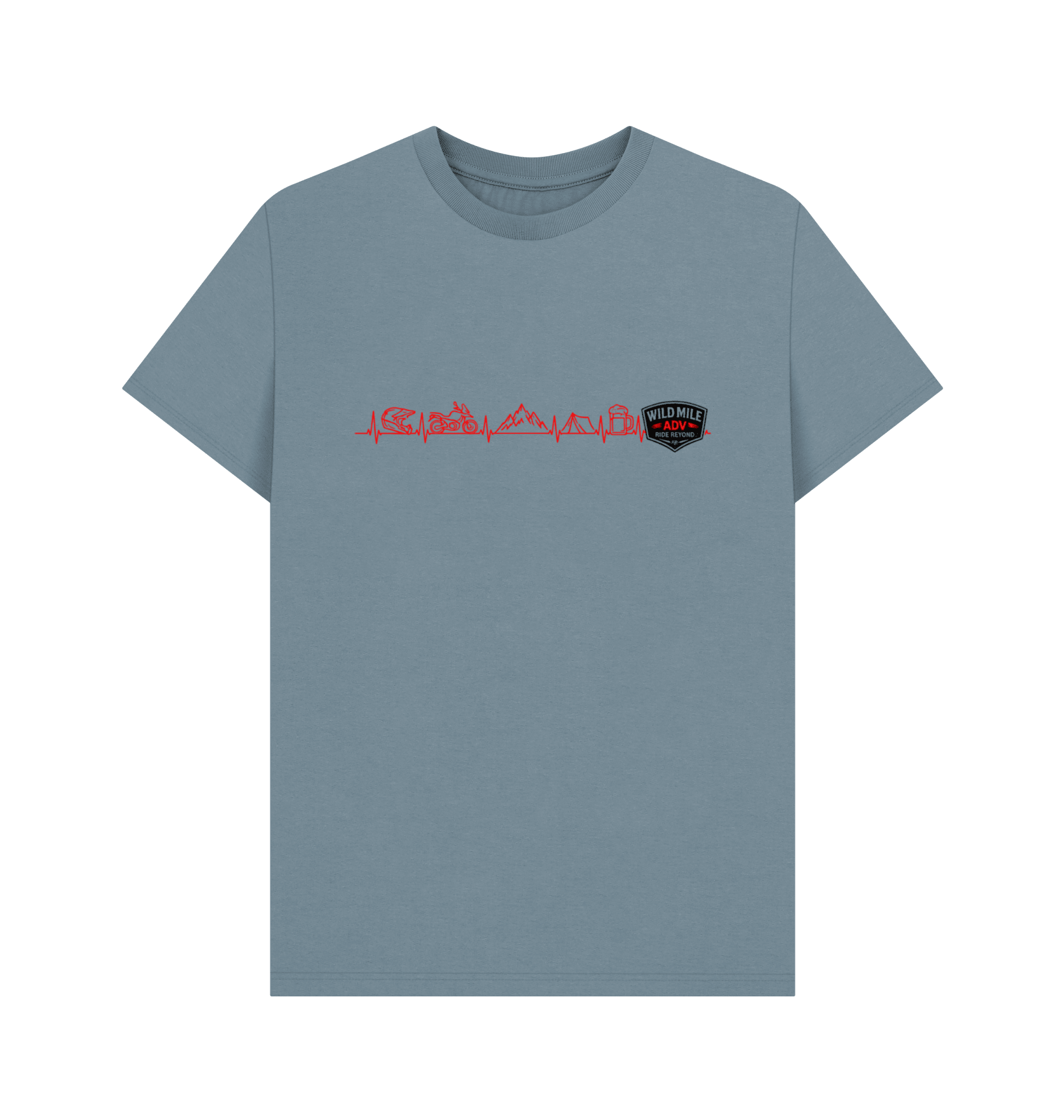 WMADV - Heart Rate Tee - Wild Mile ADVPrinted T-shirt