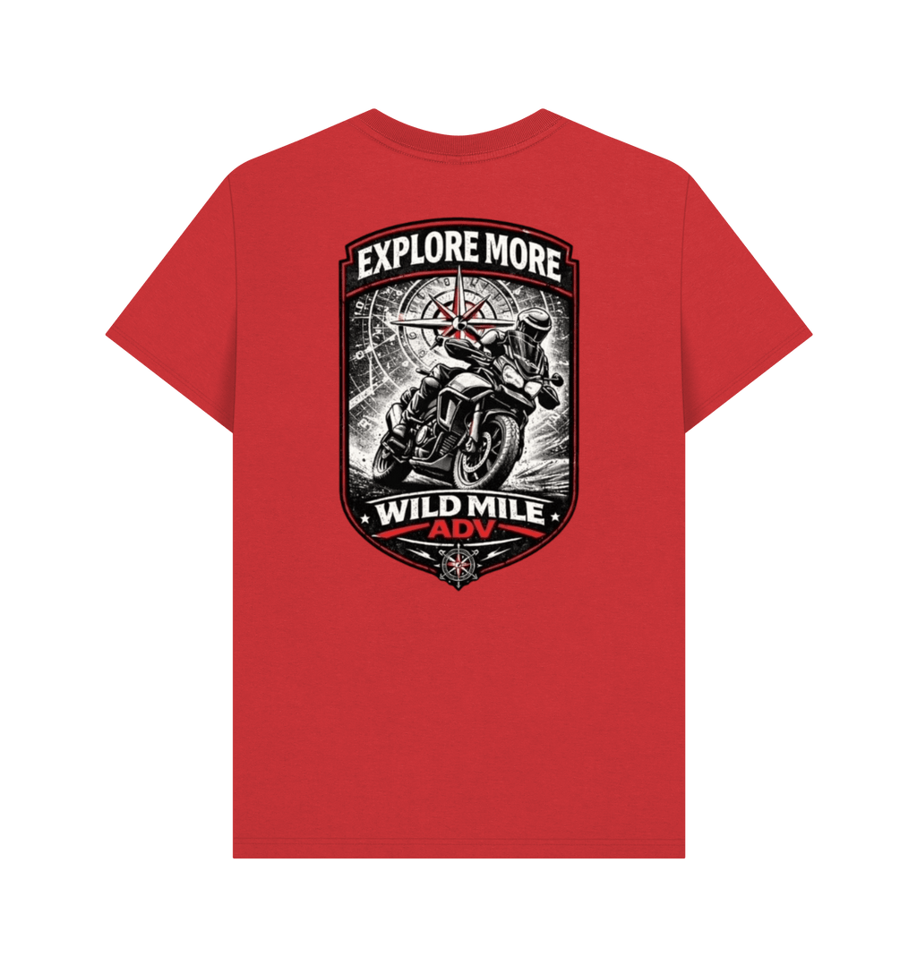 Red Printed T-shirt Back