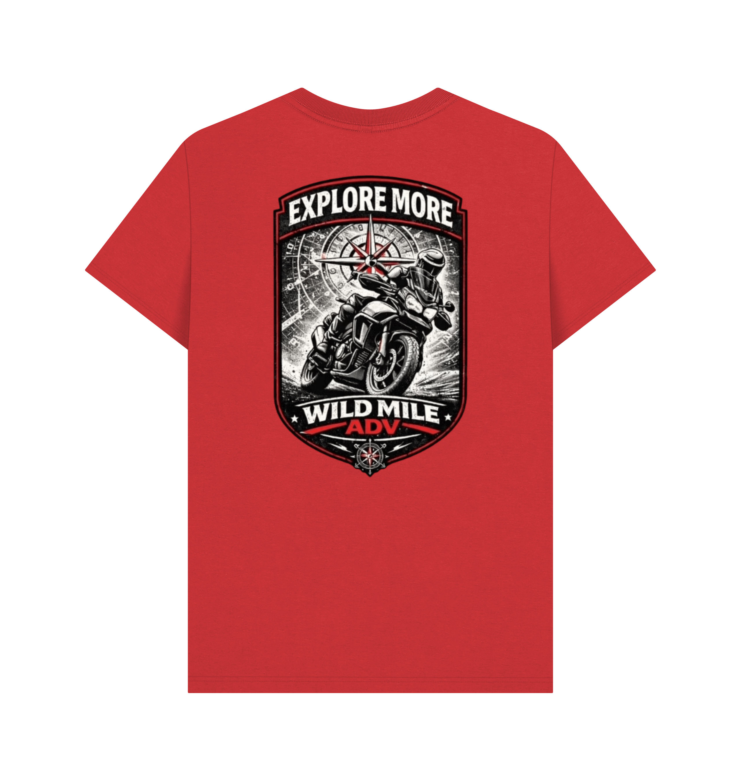 Red Printed T-shirt Back
