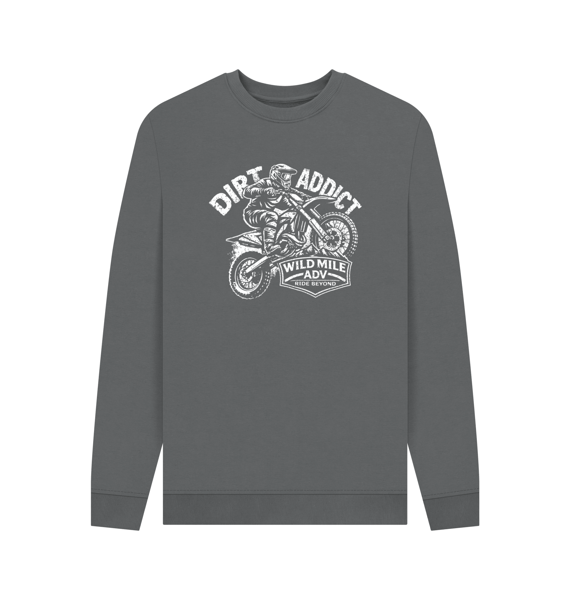 WMADV - Dirt Addict Sweatshirt - Wild Mile ADVPrinted Sweater
