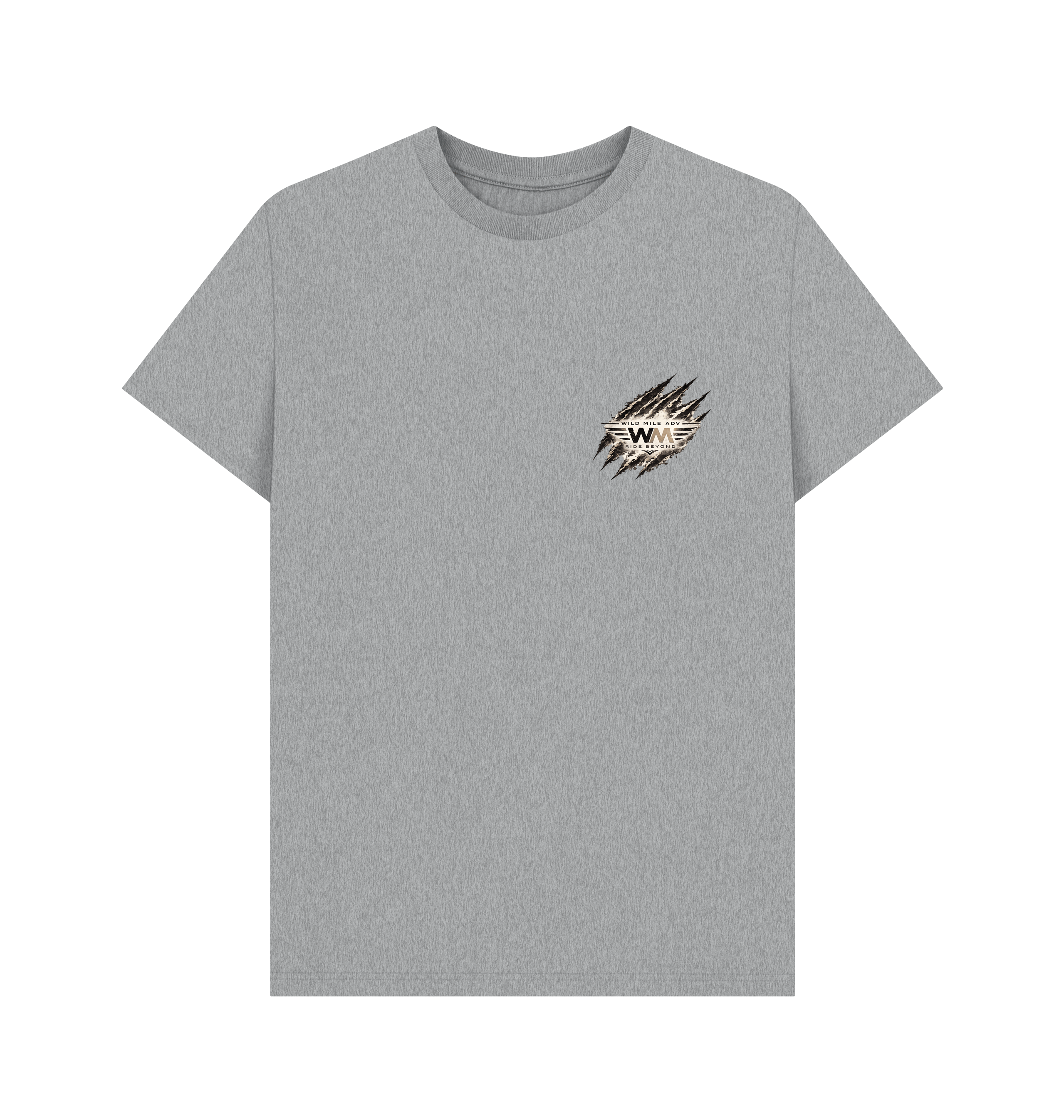 Athletic Grey Printed T-shirt Front