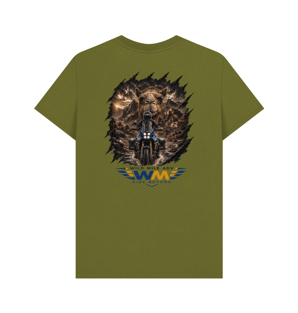 Moss Green Printed T-shirt Back