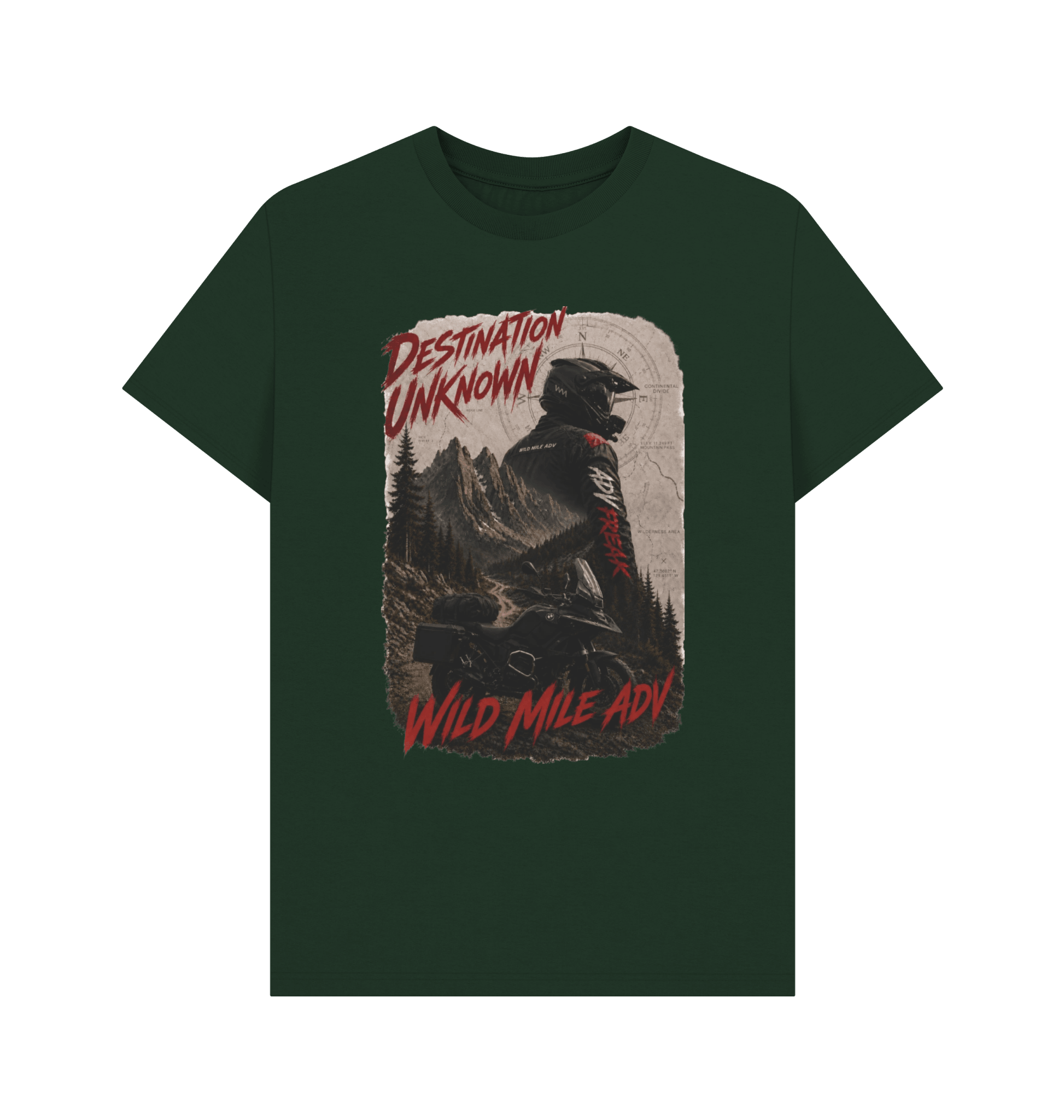 WMADV - Destination Unknown Tee - Wild Mile ADVPrinted T-shirt