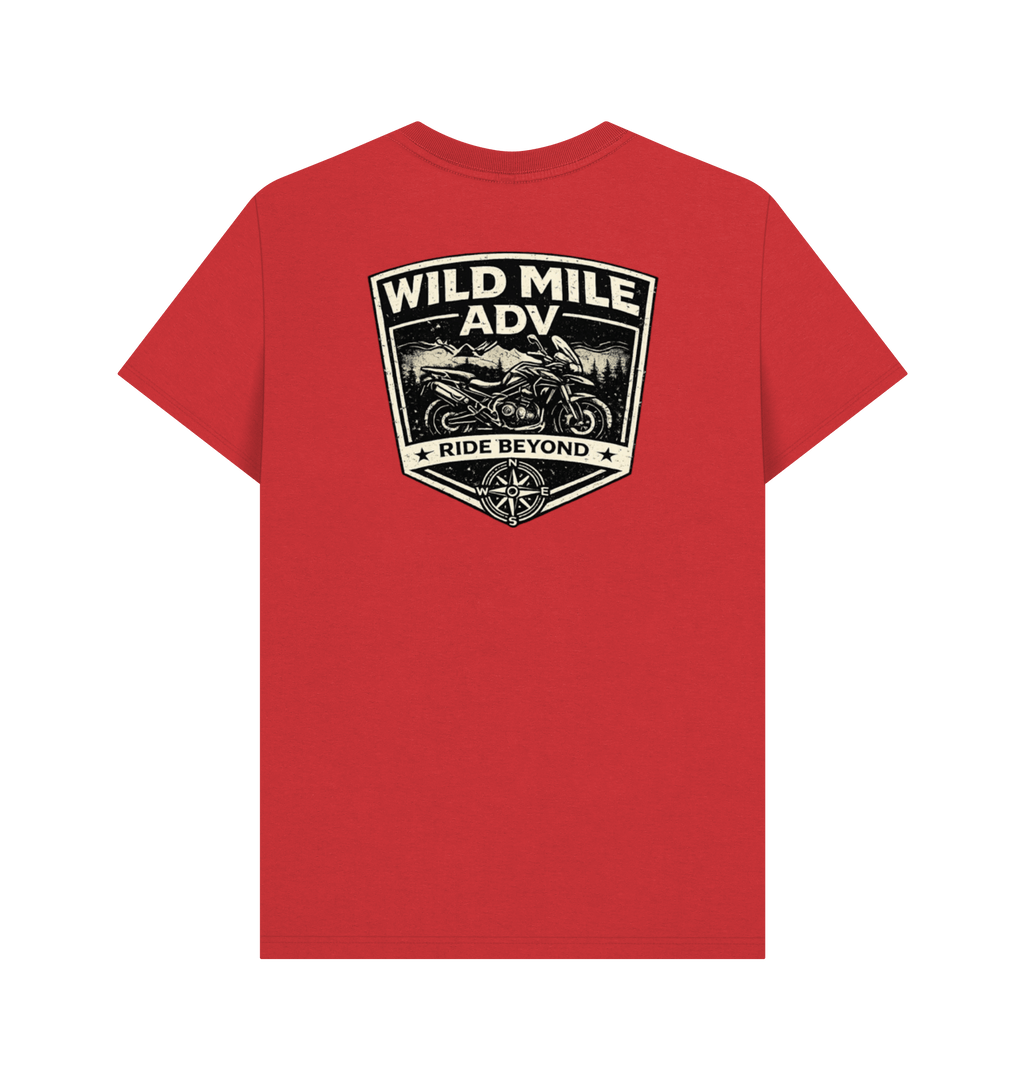 Red Printed T-shirt Back