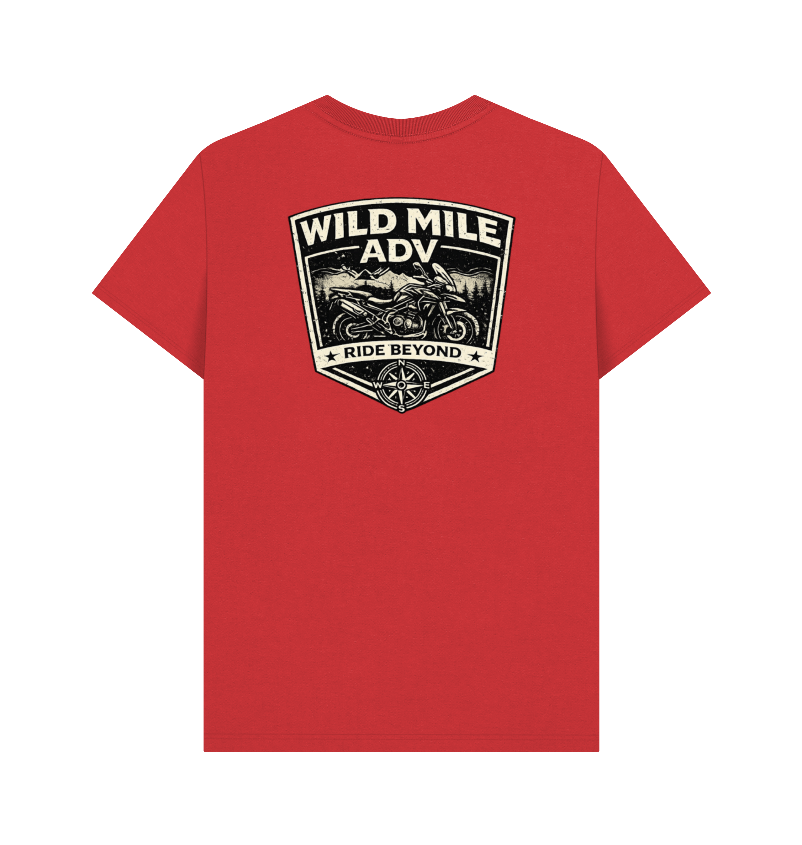 Red Printed T-shirt Back