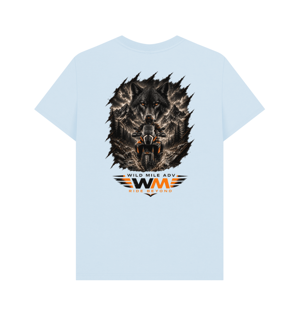 Sky Blue Printed T-shirt Back