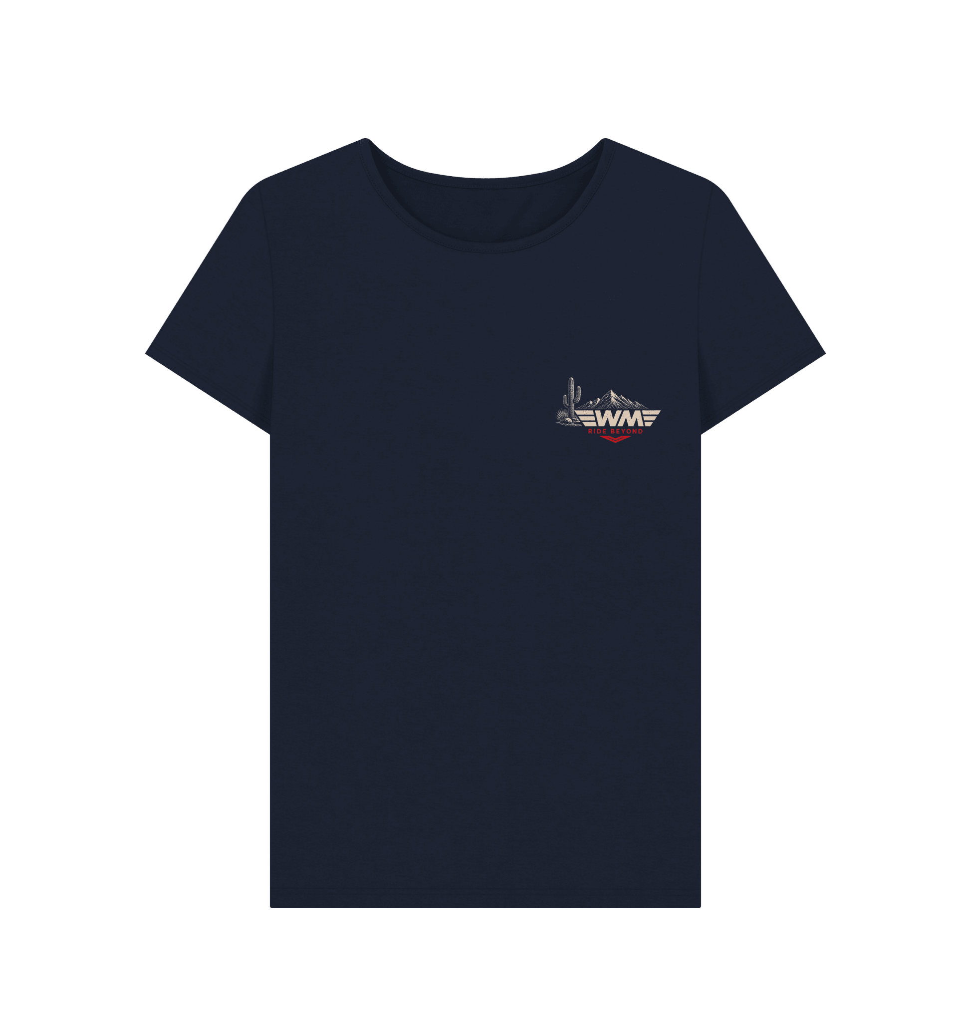WMADV - Women's Dirt Addict Desert Skull Crew Tee - Wild Mile ADVPrinted T-shirt