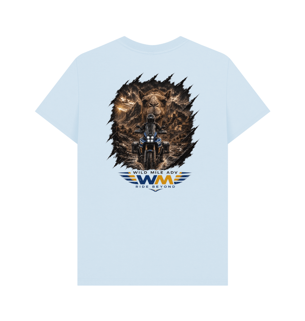 Sky Blue Printed T-shirt Back