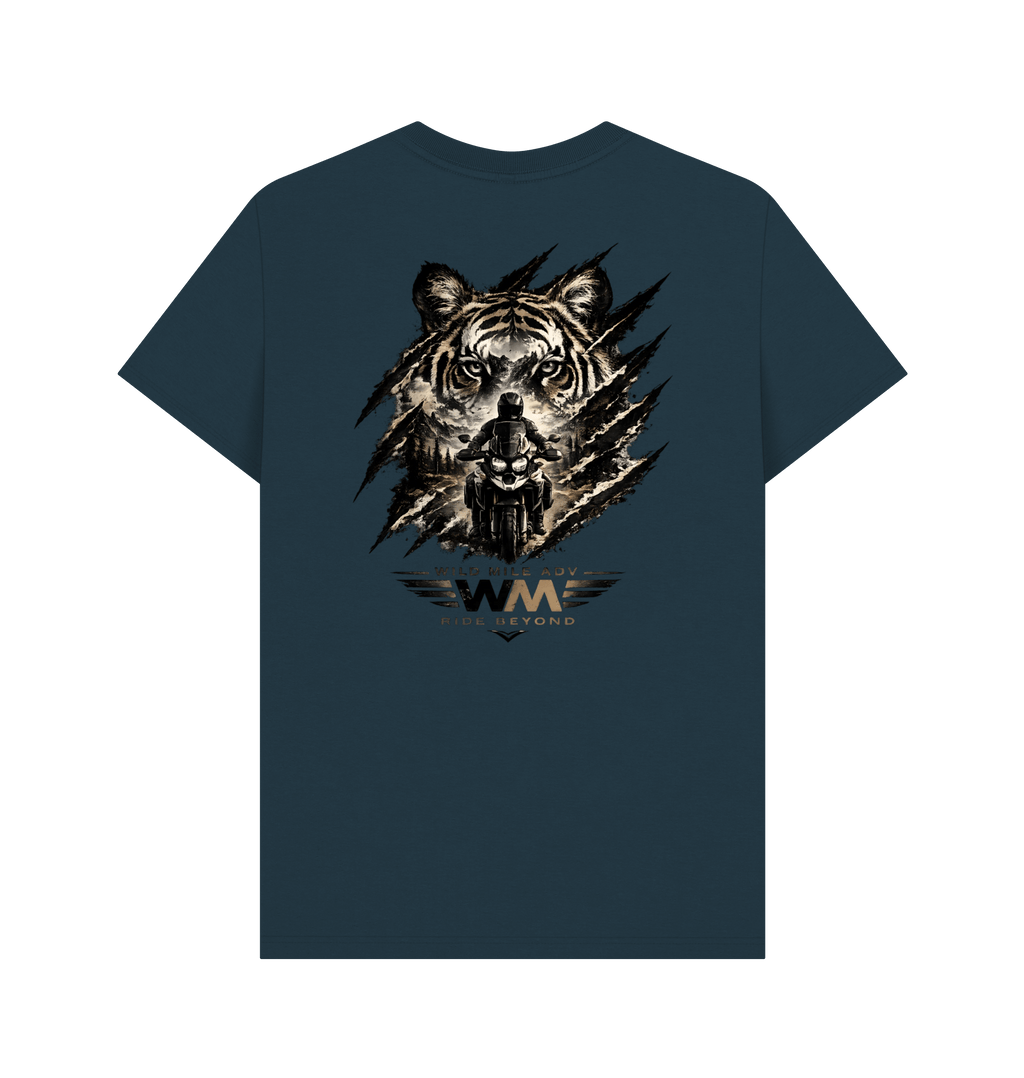Denim Blue Printed T-shirt Back