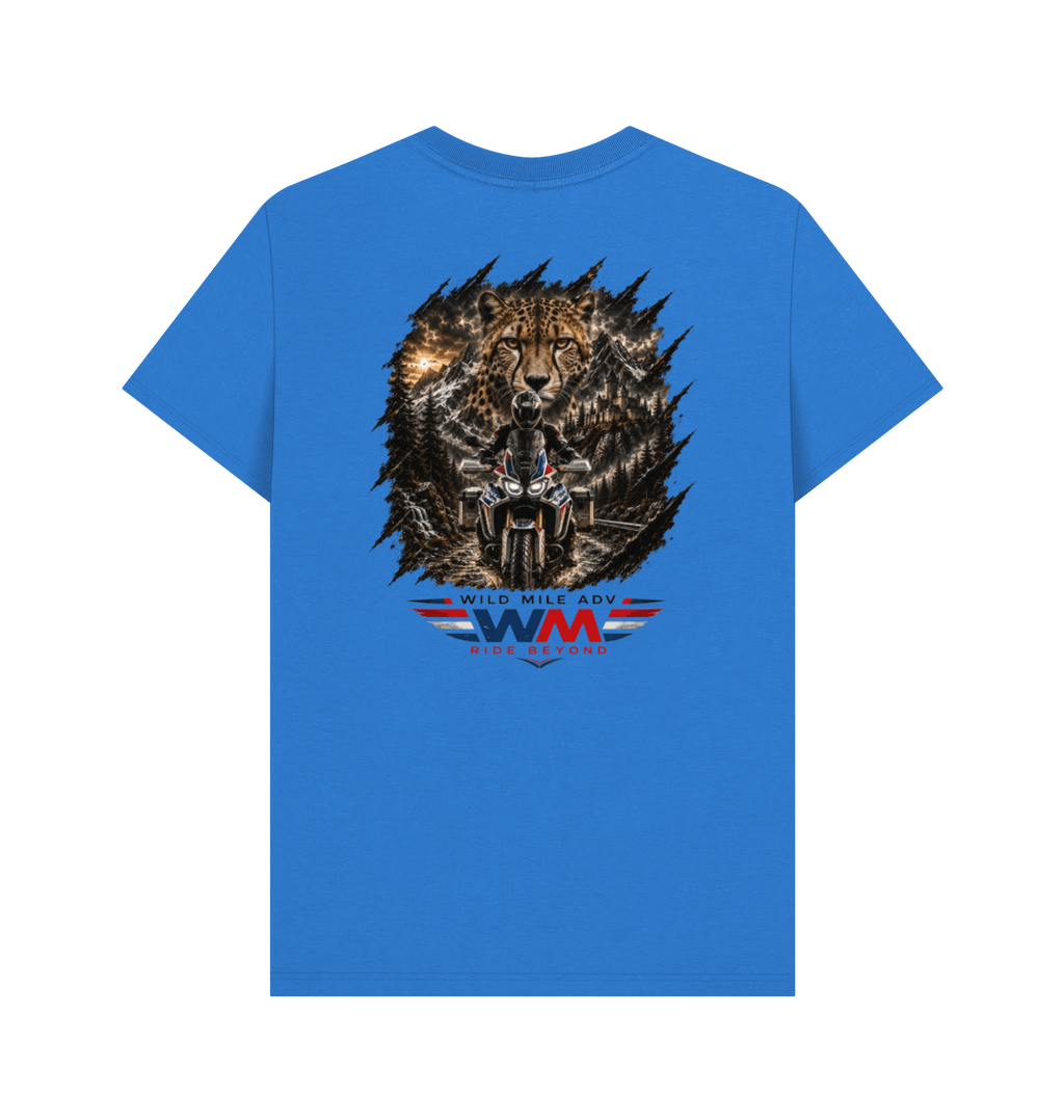 Bright Blue Printed T-shirt Back