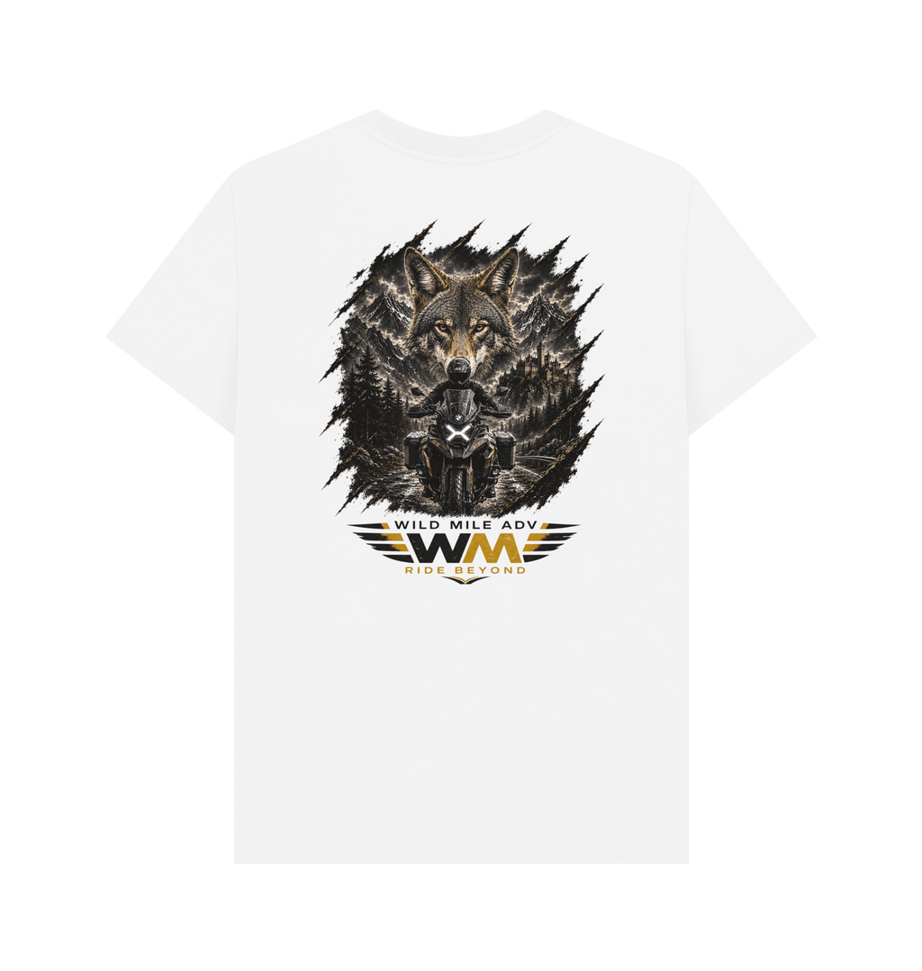 White Printed T-shirt Back