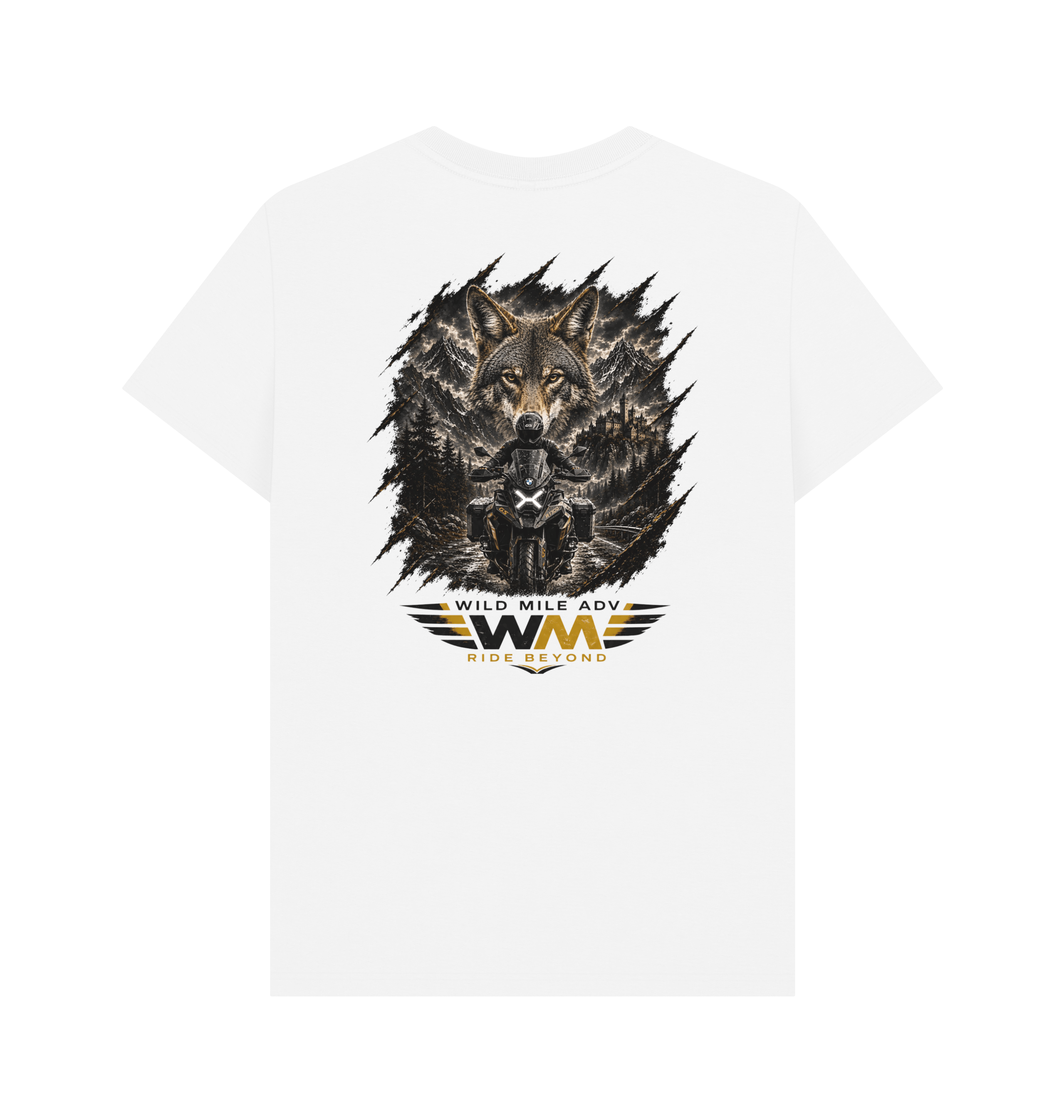 White Printed T-shirt Back