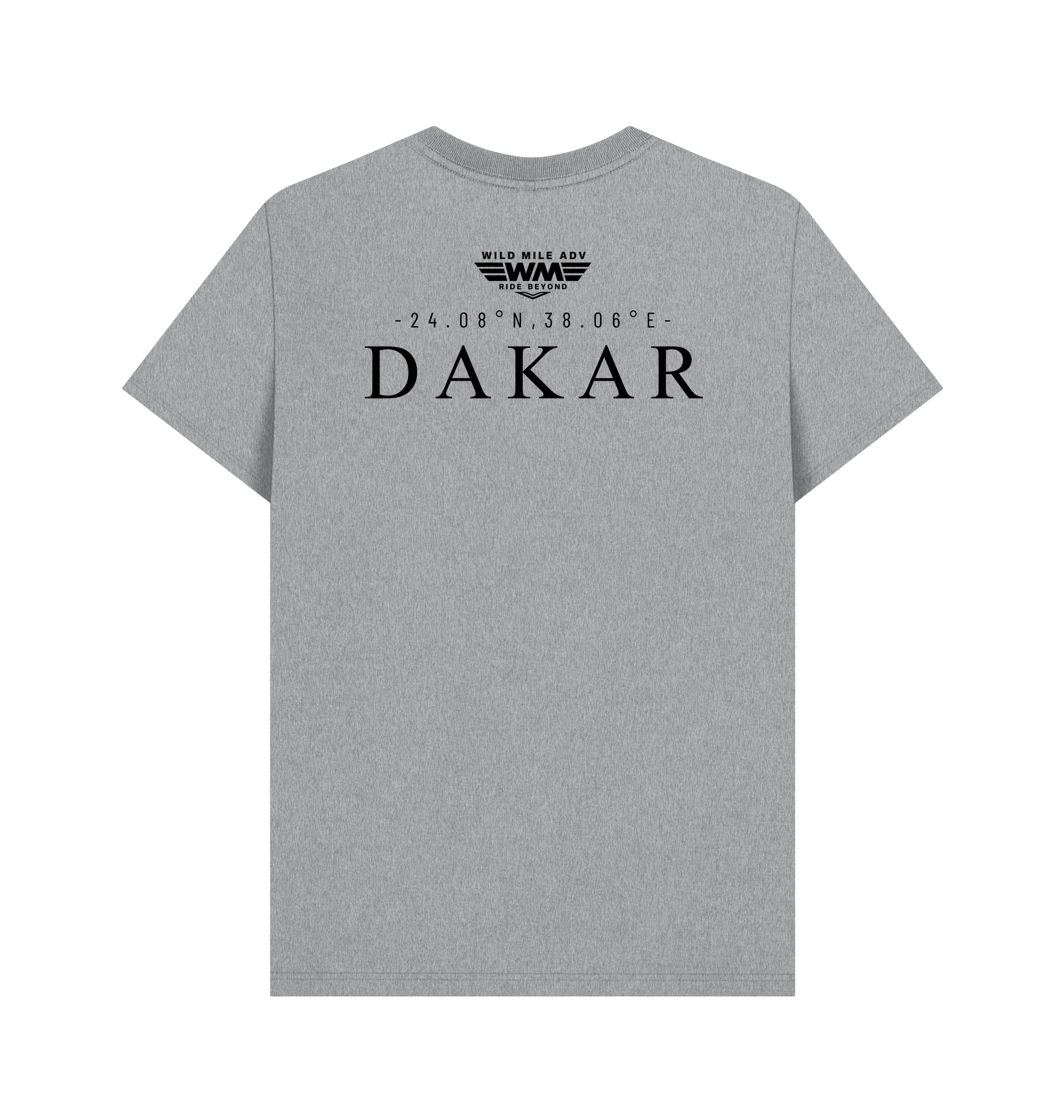 Athletic Grey Printed T-shirt Back