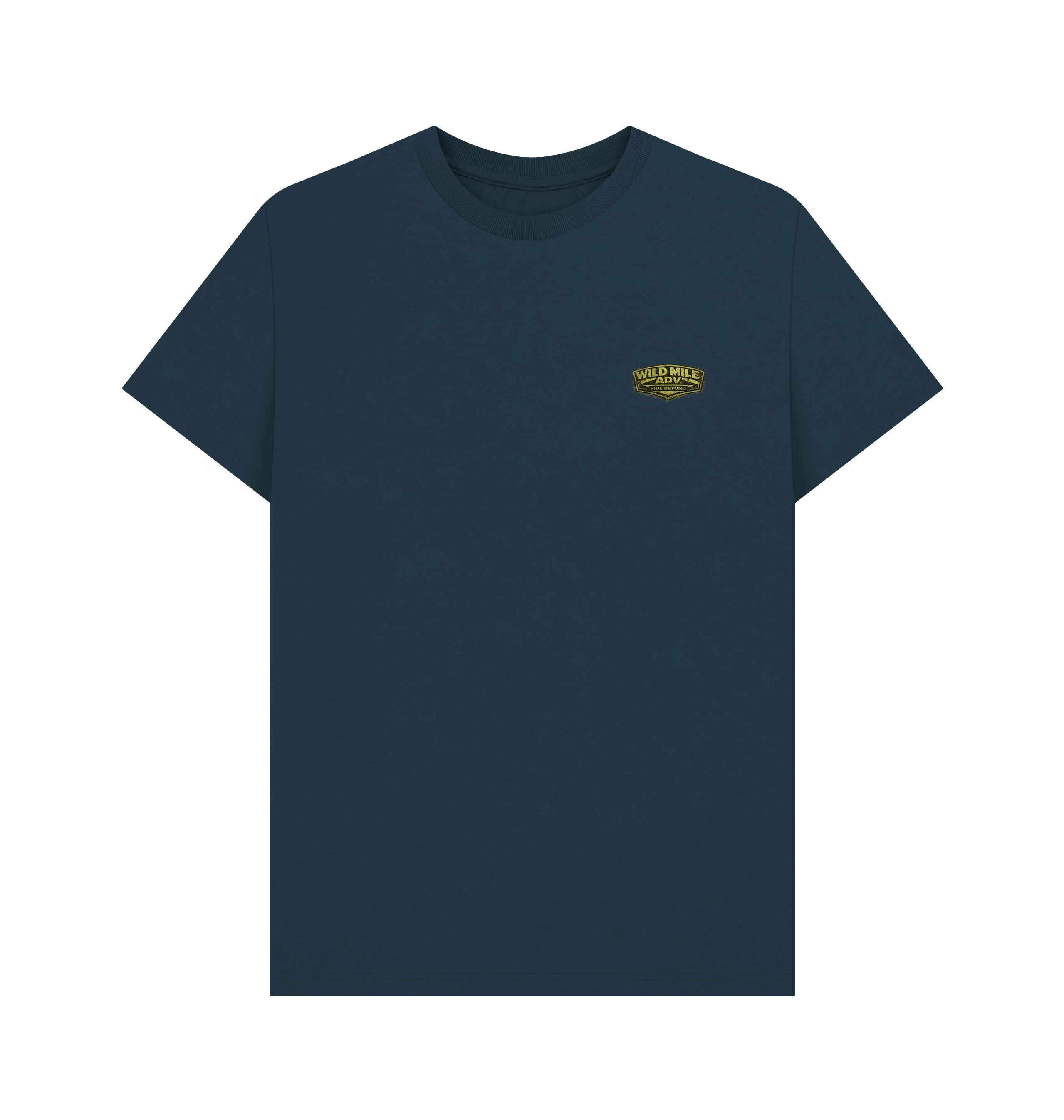 Denim Blue Printed T-shirt Front