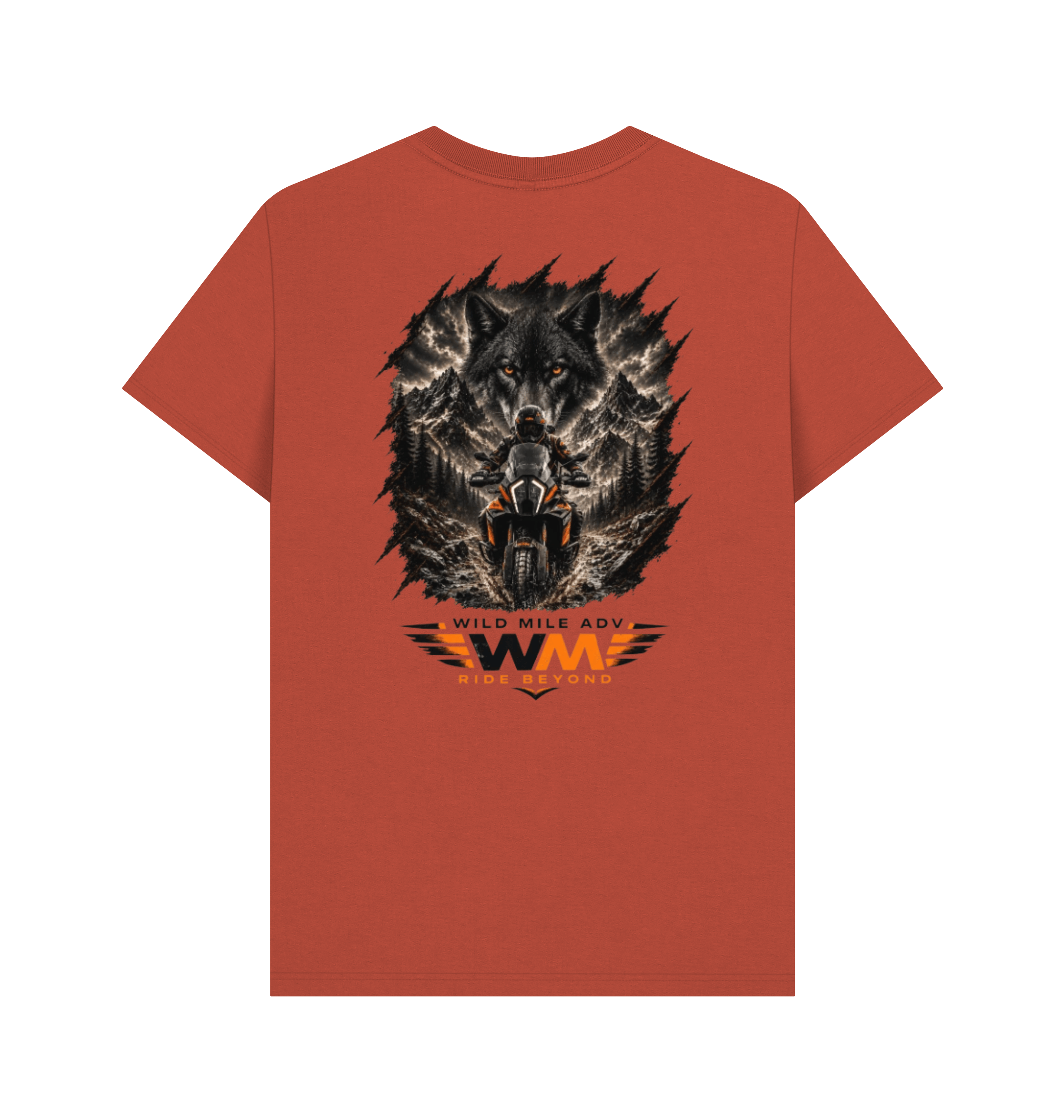 Rust Printed T-shirt Back