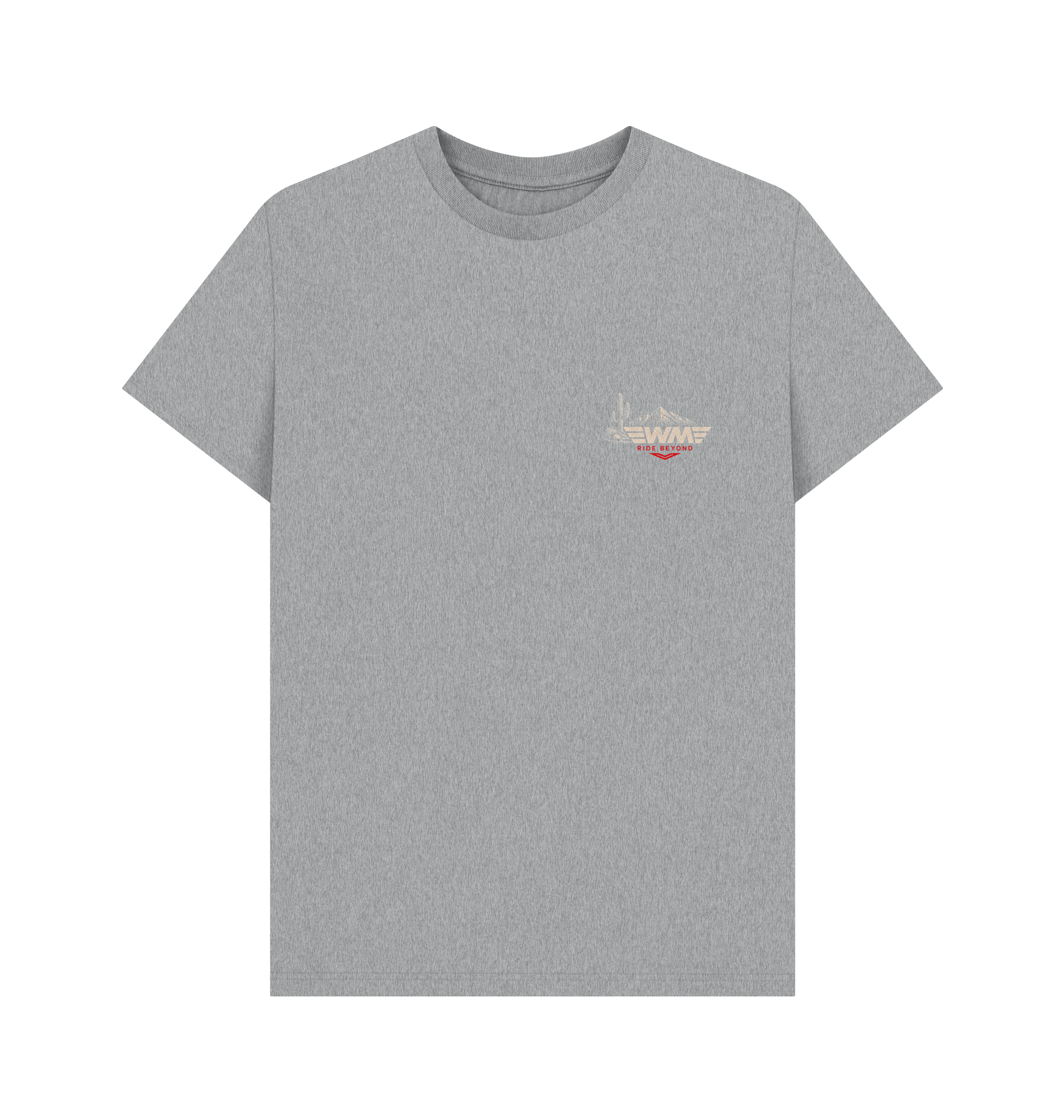 Athletic Grey Printed T-shirt Front