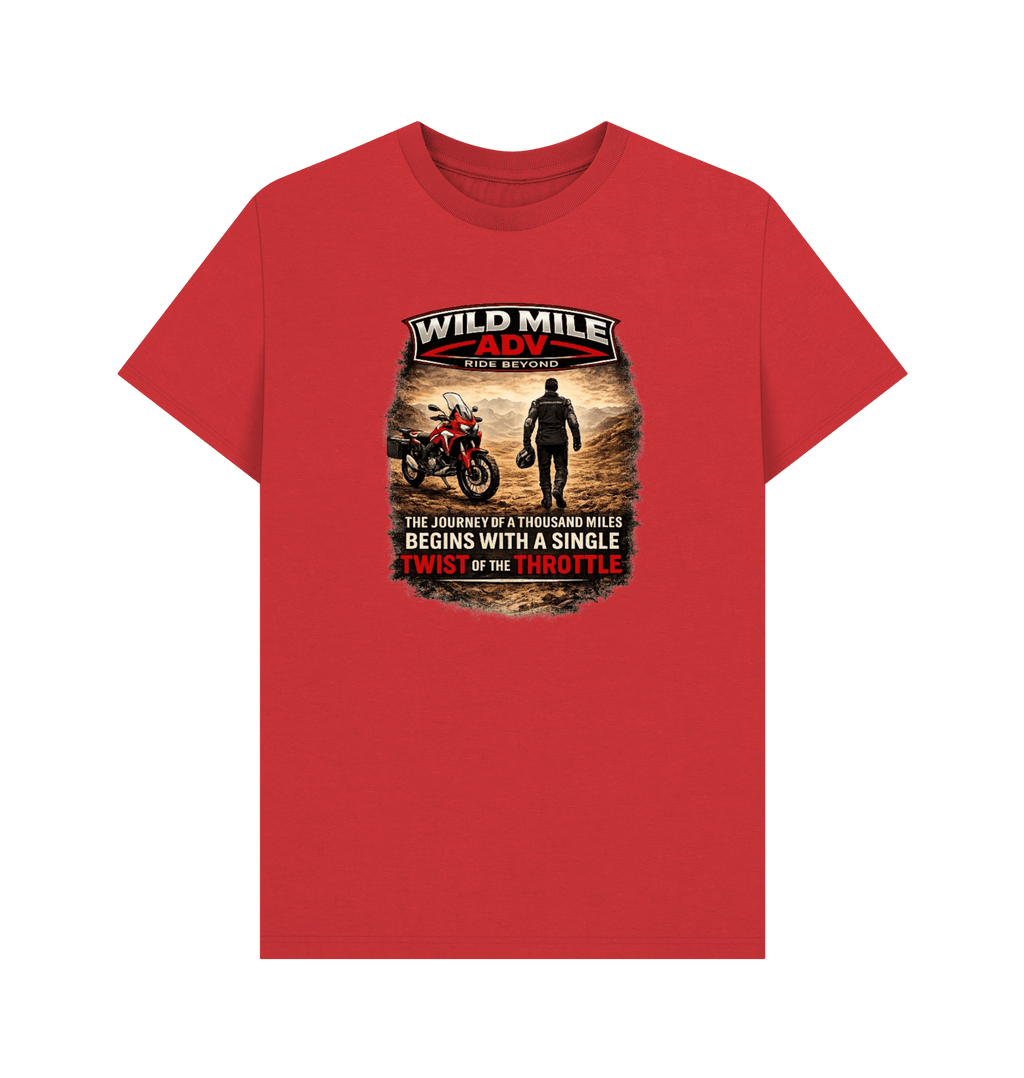 Red Printed T-shirt Front