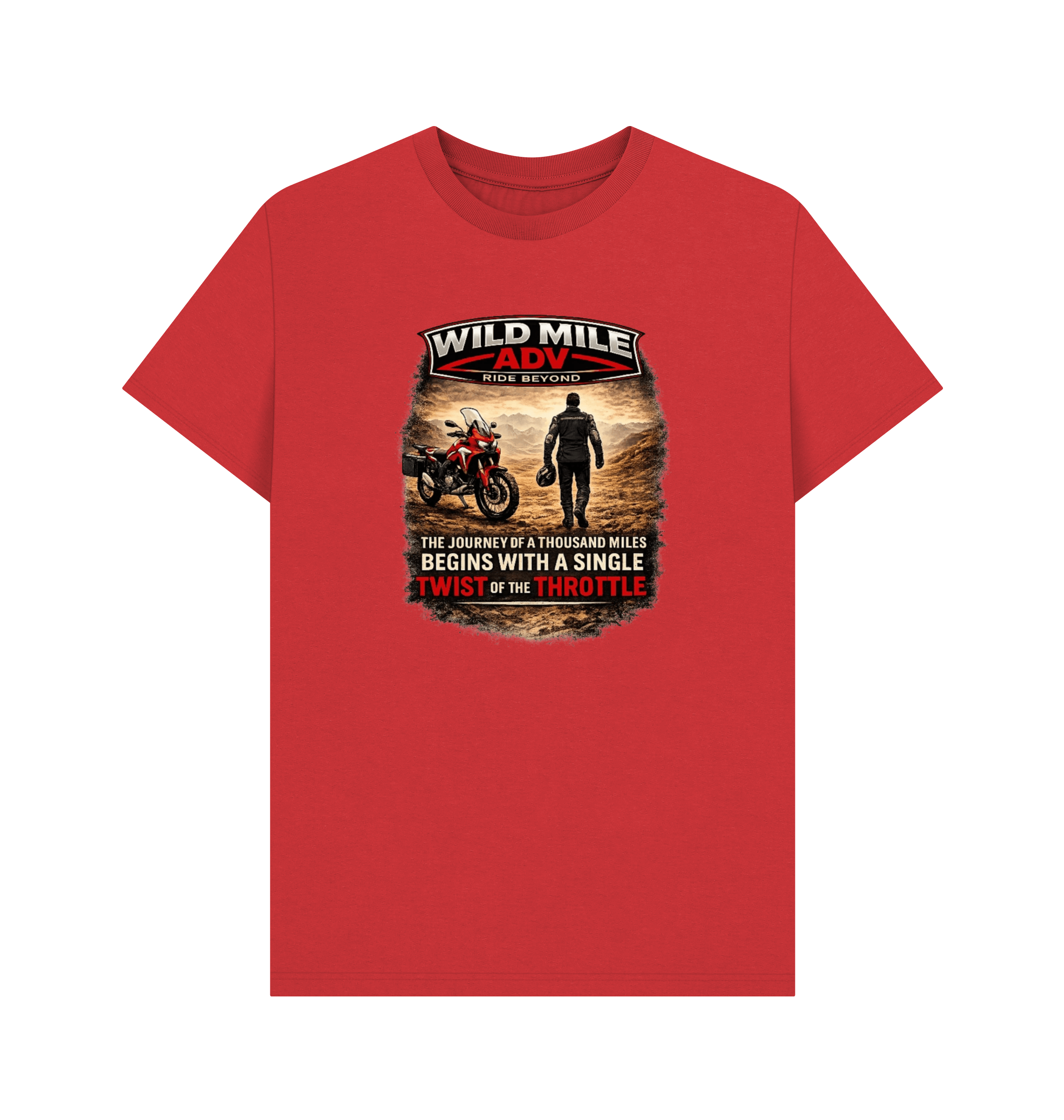 Red Printed T-shirt Front