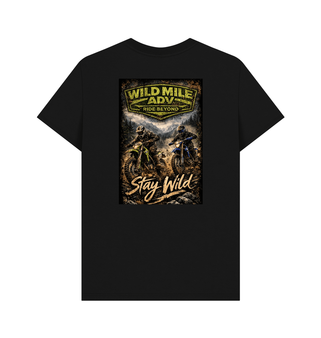 Black Printed T-shirt Back