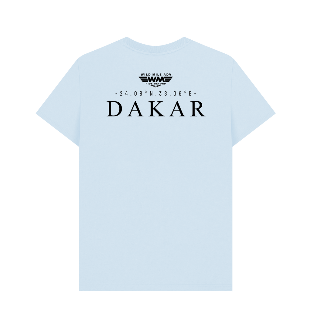 Sky Blue Printed T-shirt Back
