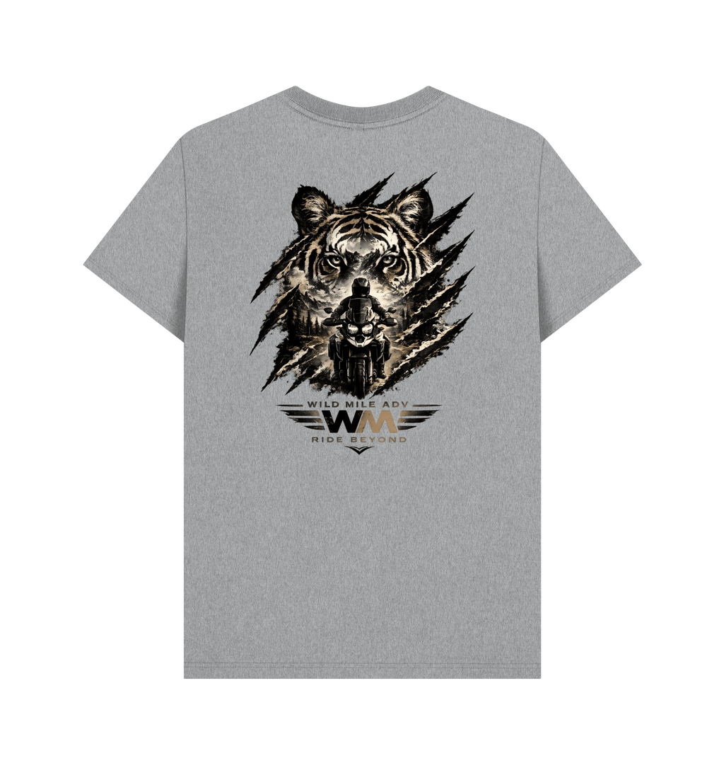Athletic Grey Printed T-shirt Back