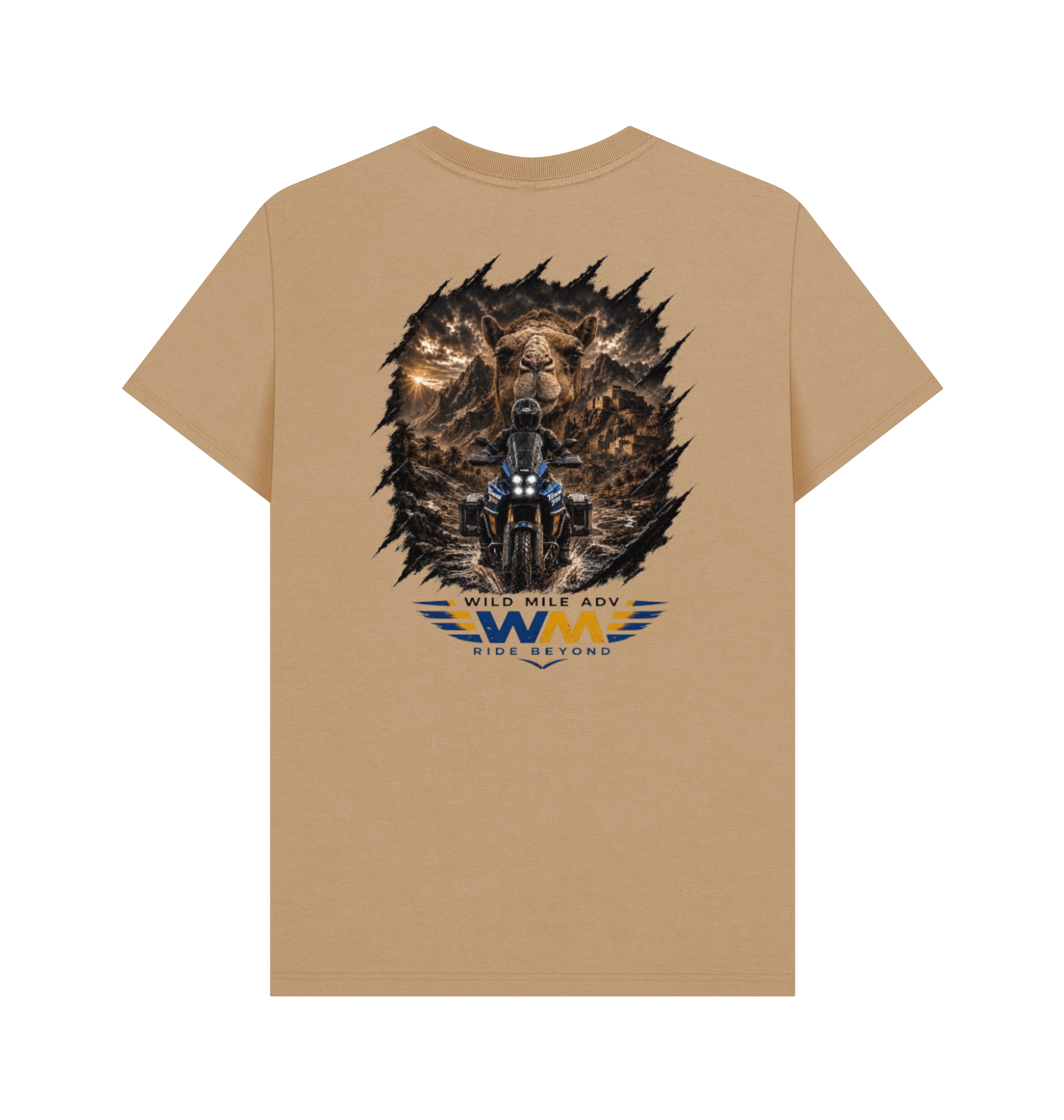 Sand Printed T-shirt Back