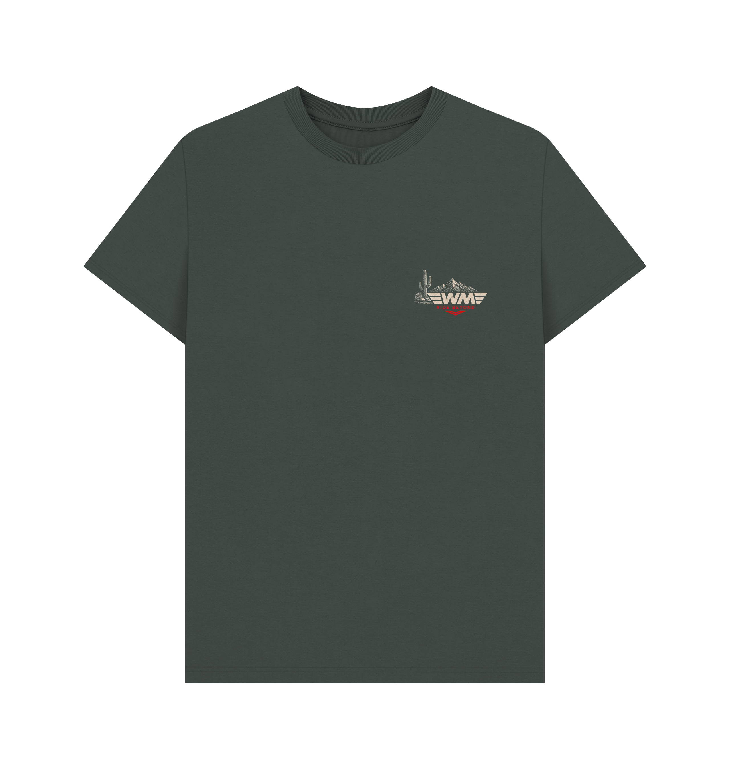Dark Grey Printed T-shirt Front