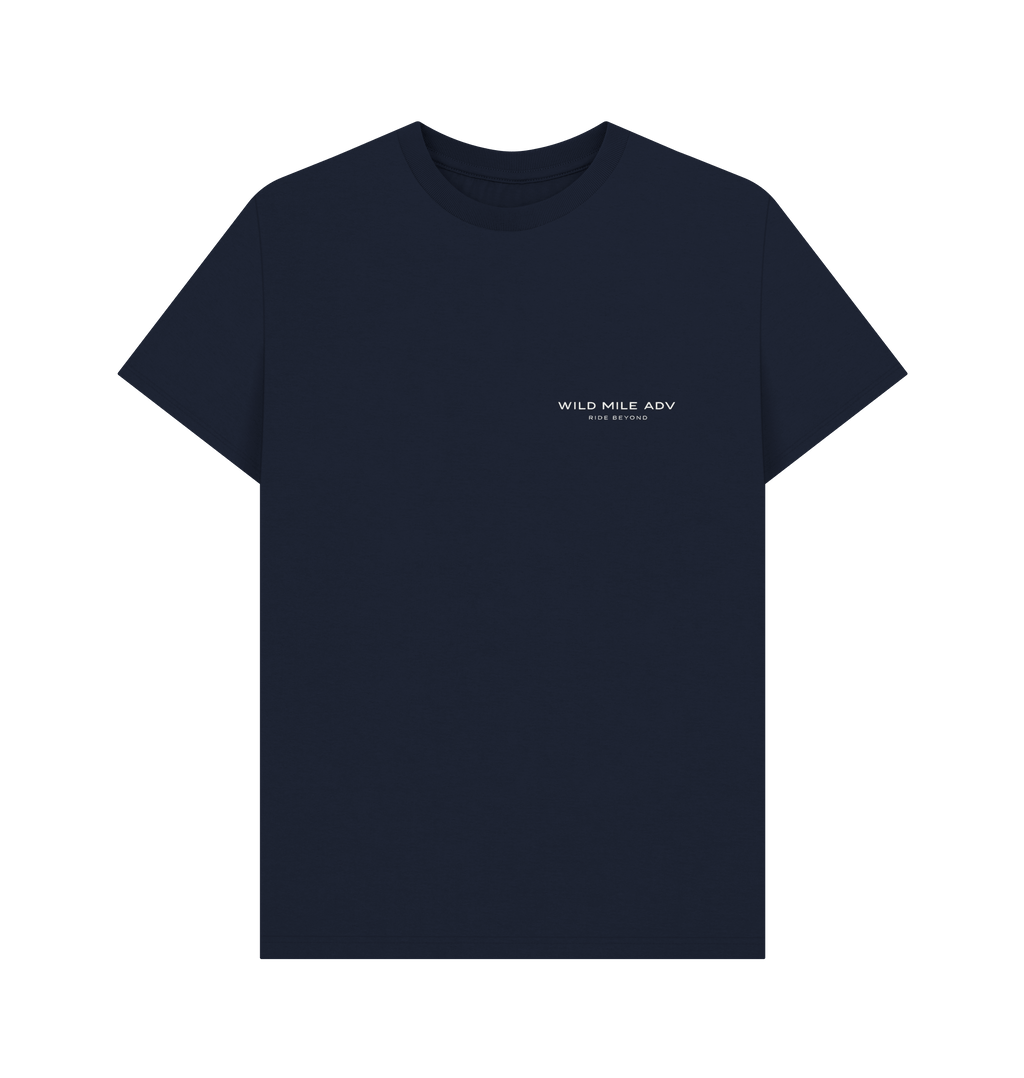 Navy Blue Printed T-shirt Front