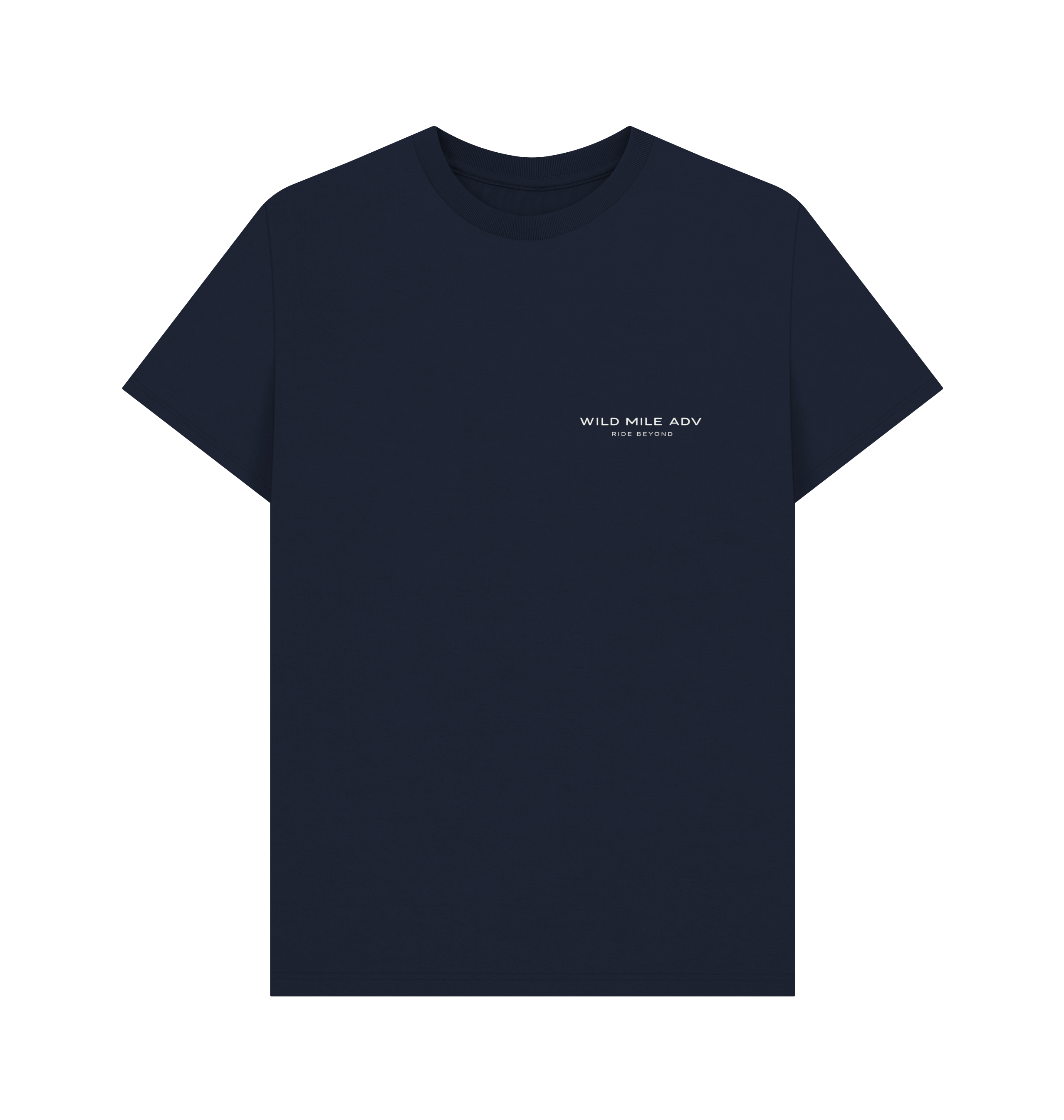 Navy Blue Printed T-shirt Front