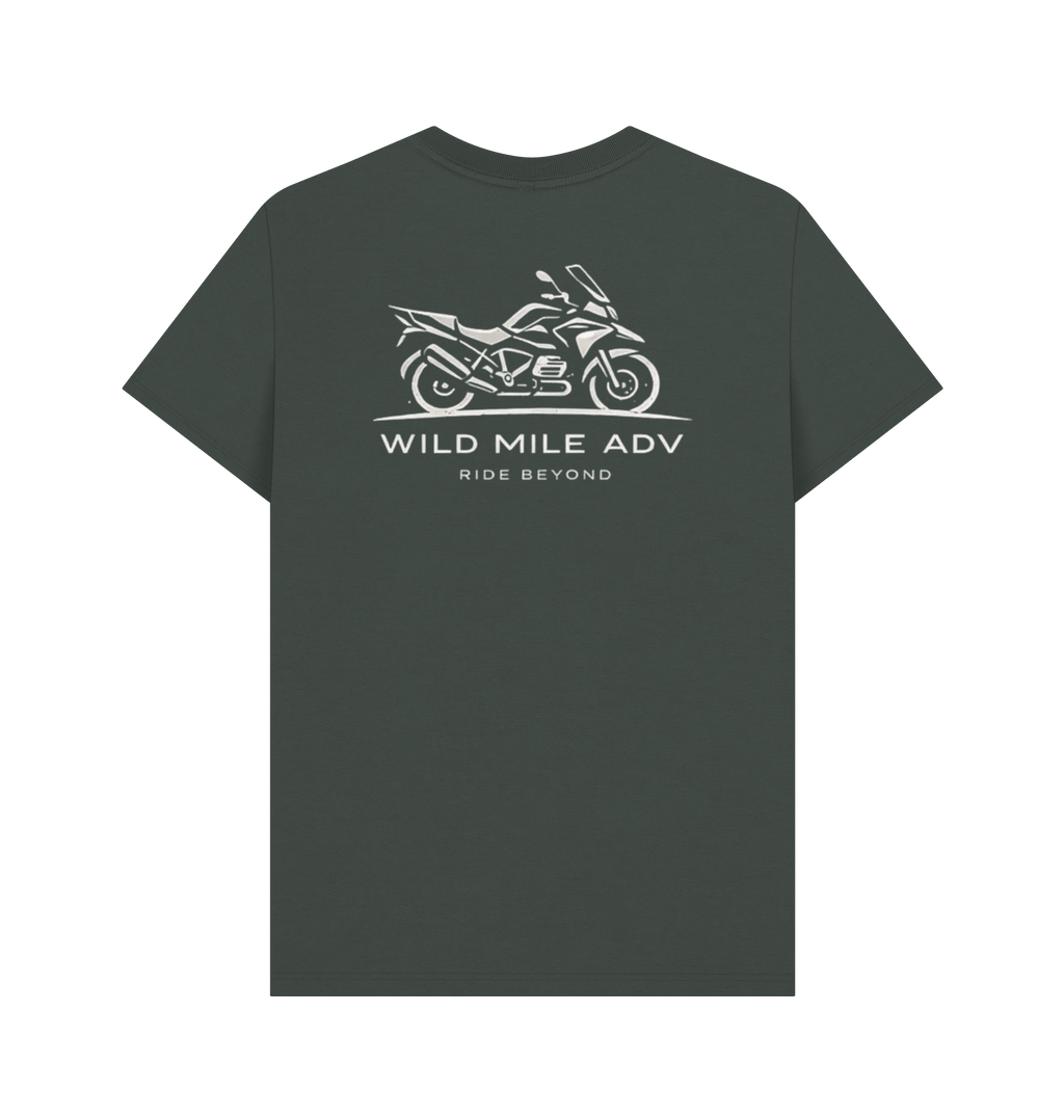 Dark Grey Printed T-shirt Back