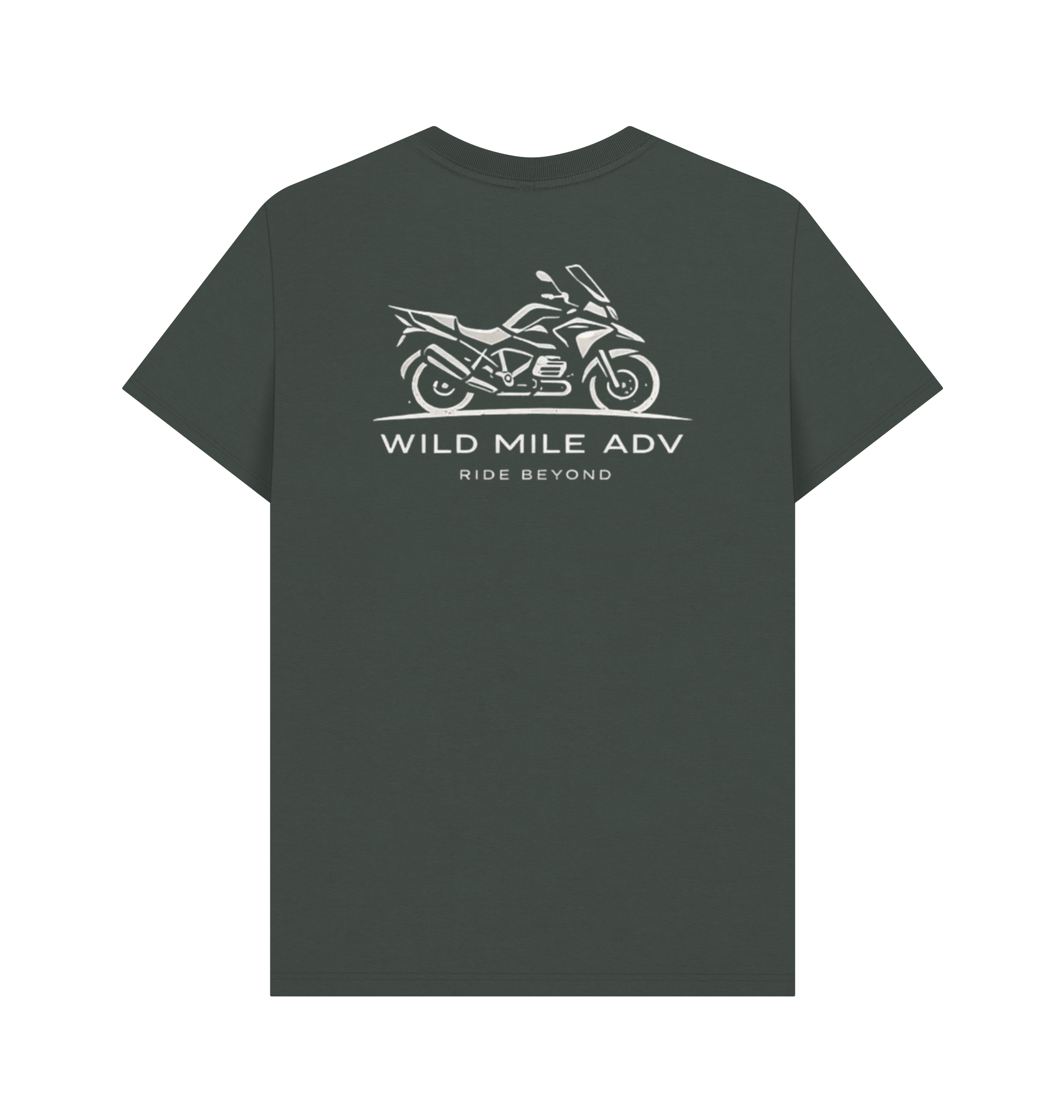 Dark Grey Printed T-shirt Back