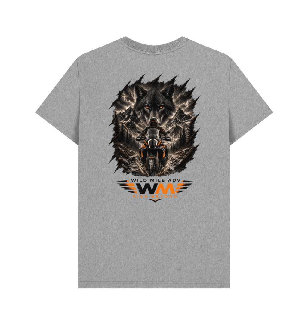 Athletic Grey Printed T-shirt Back