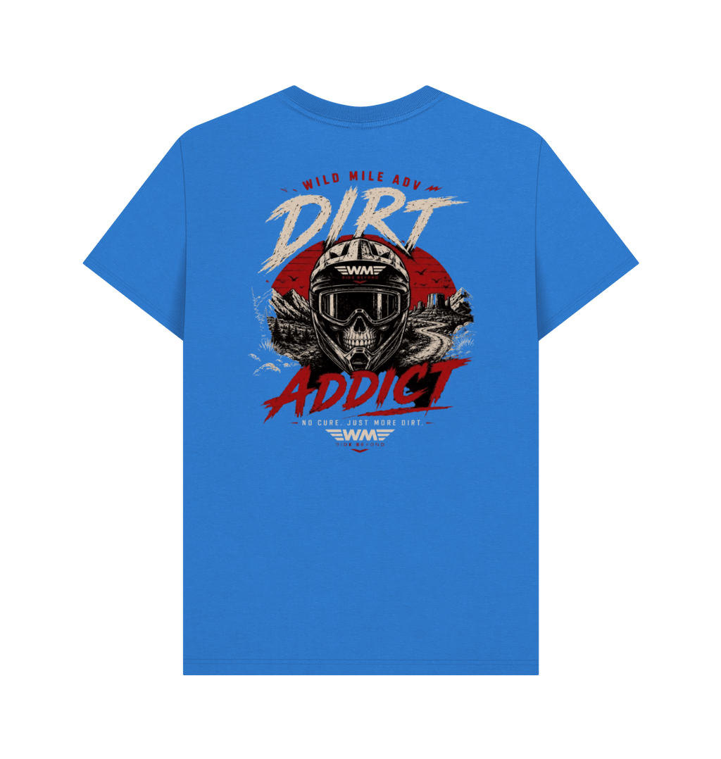 Bright Blue Printed T-shirt Back