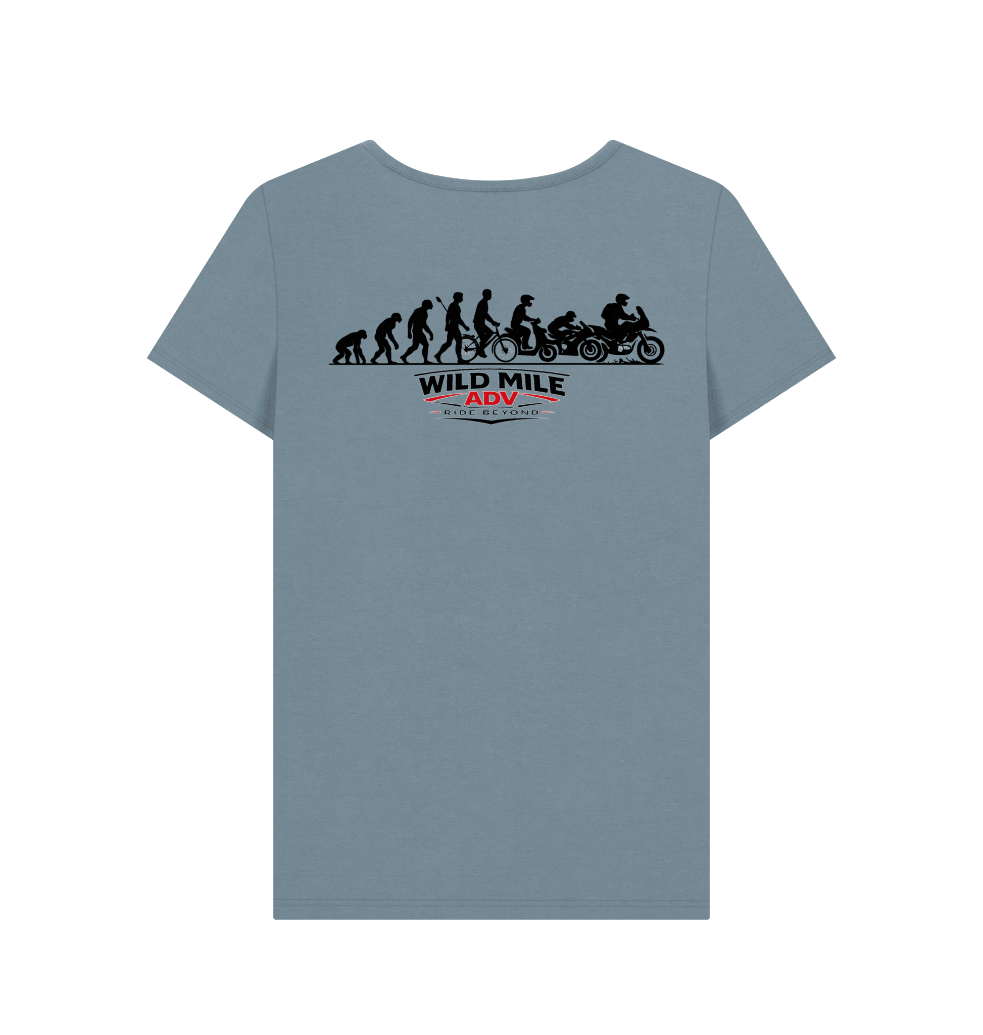 WMADV - Womens Evolution Crew Tee - Wild Mile ADVPrinted T-shirt