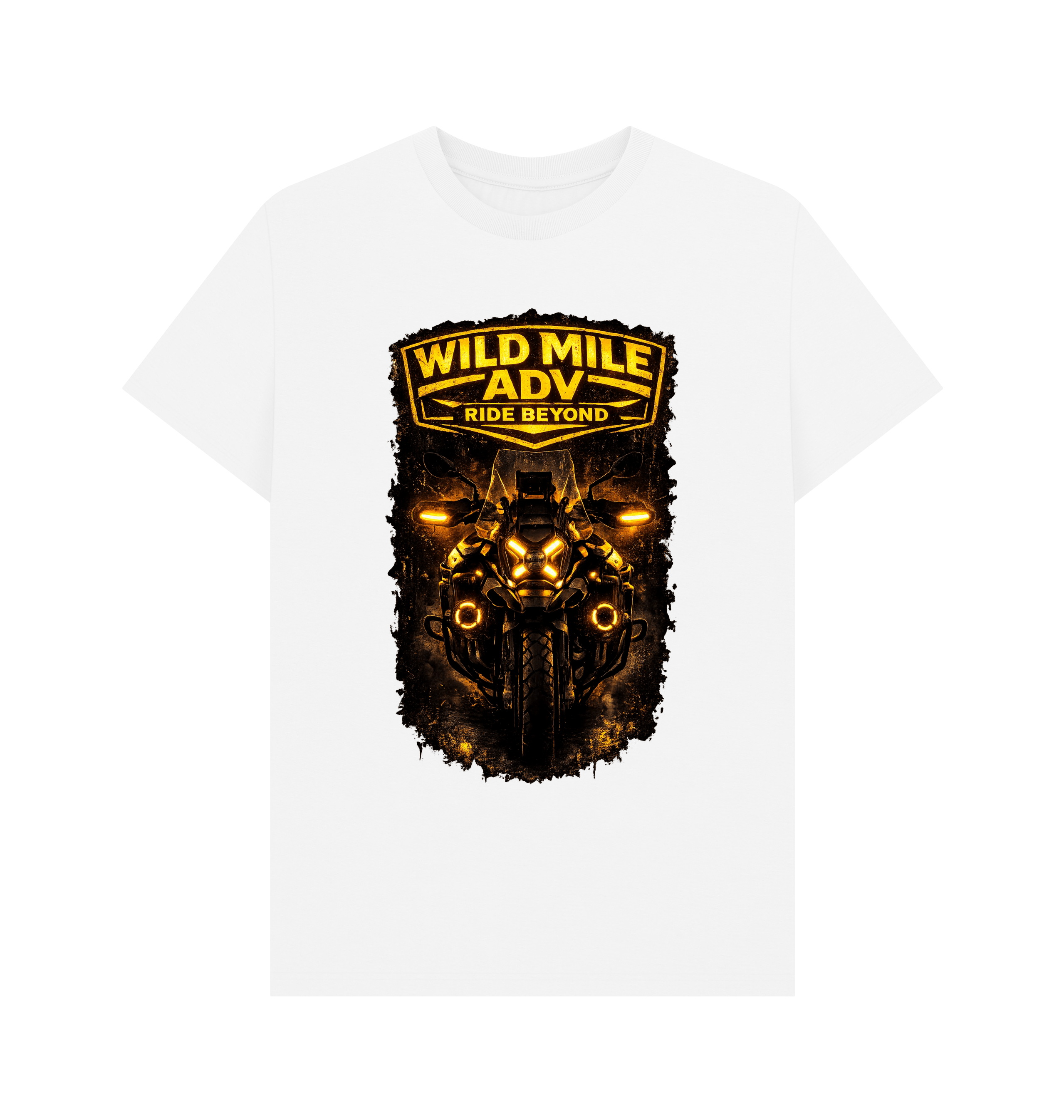 White Printed T-shirt Front