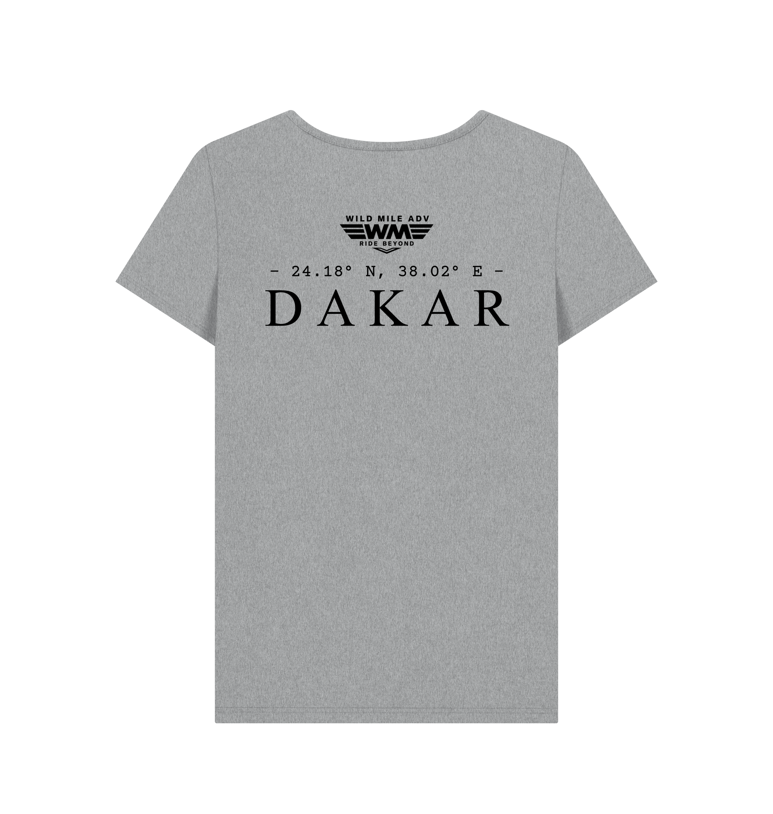 Athletic Grey Printed T-shirt Back