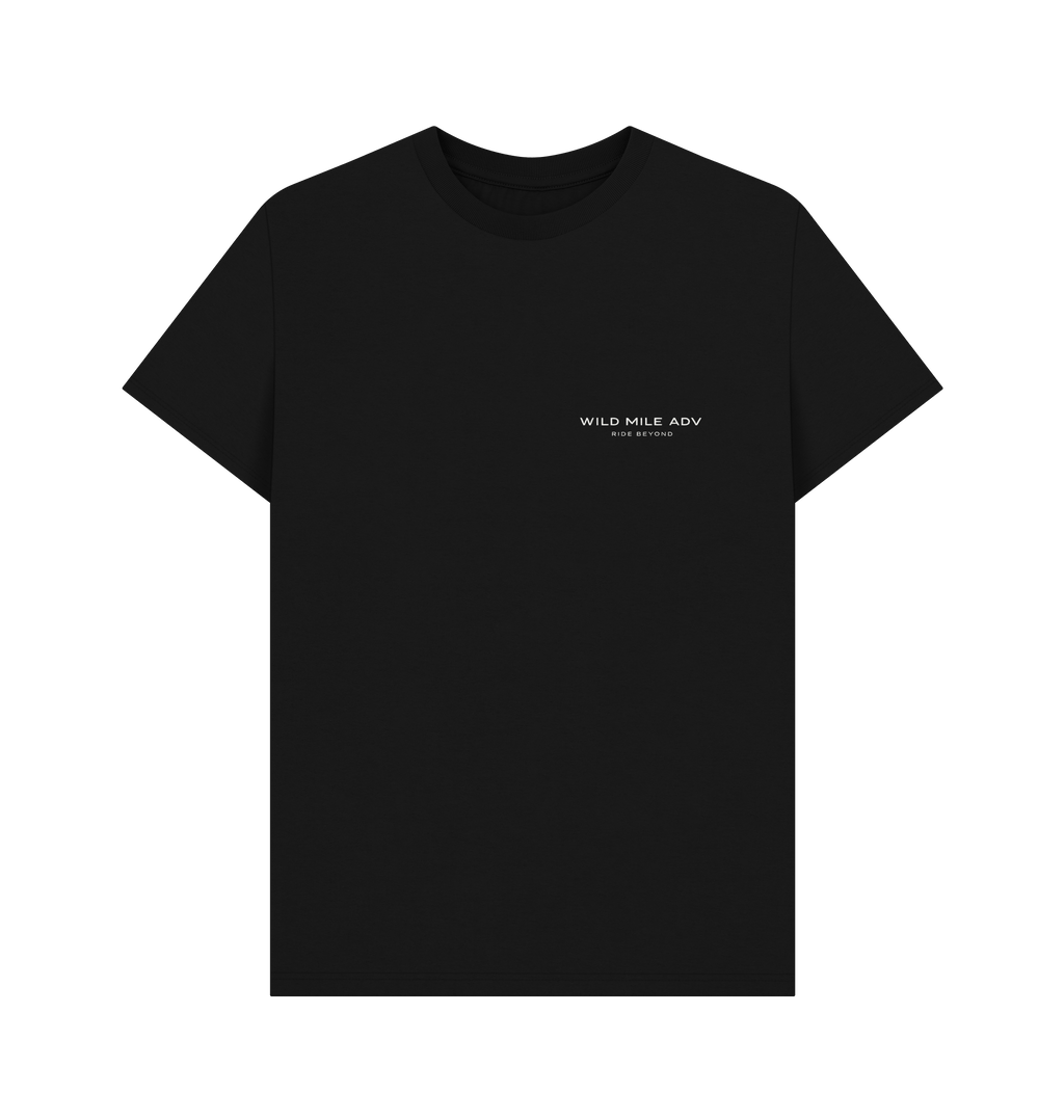 Black Printed T-shirt Front